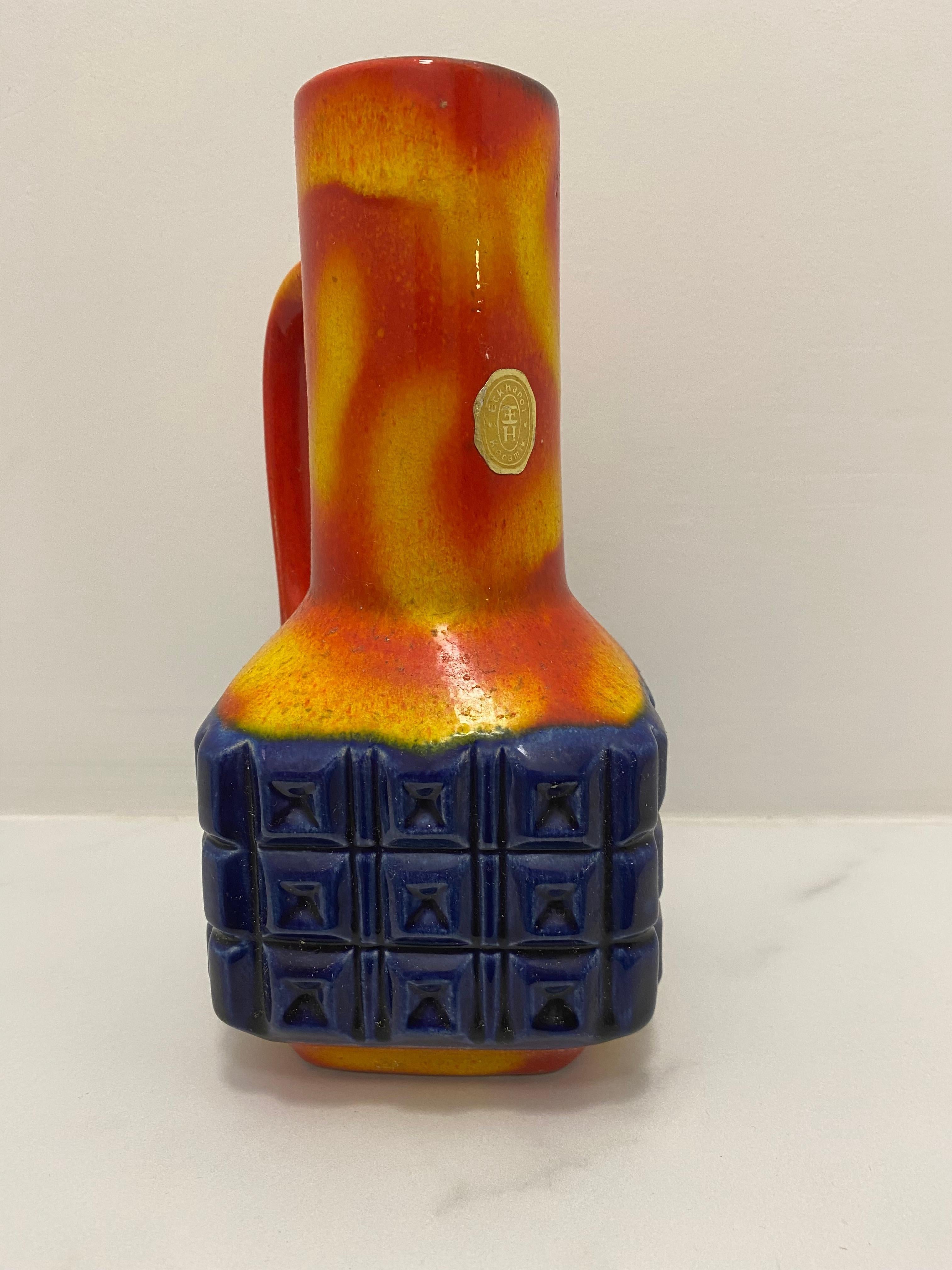 Mid-Century moderno Vaso moderno di metà secolo di Eckhardt Keramik in vendita