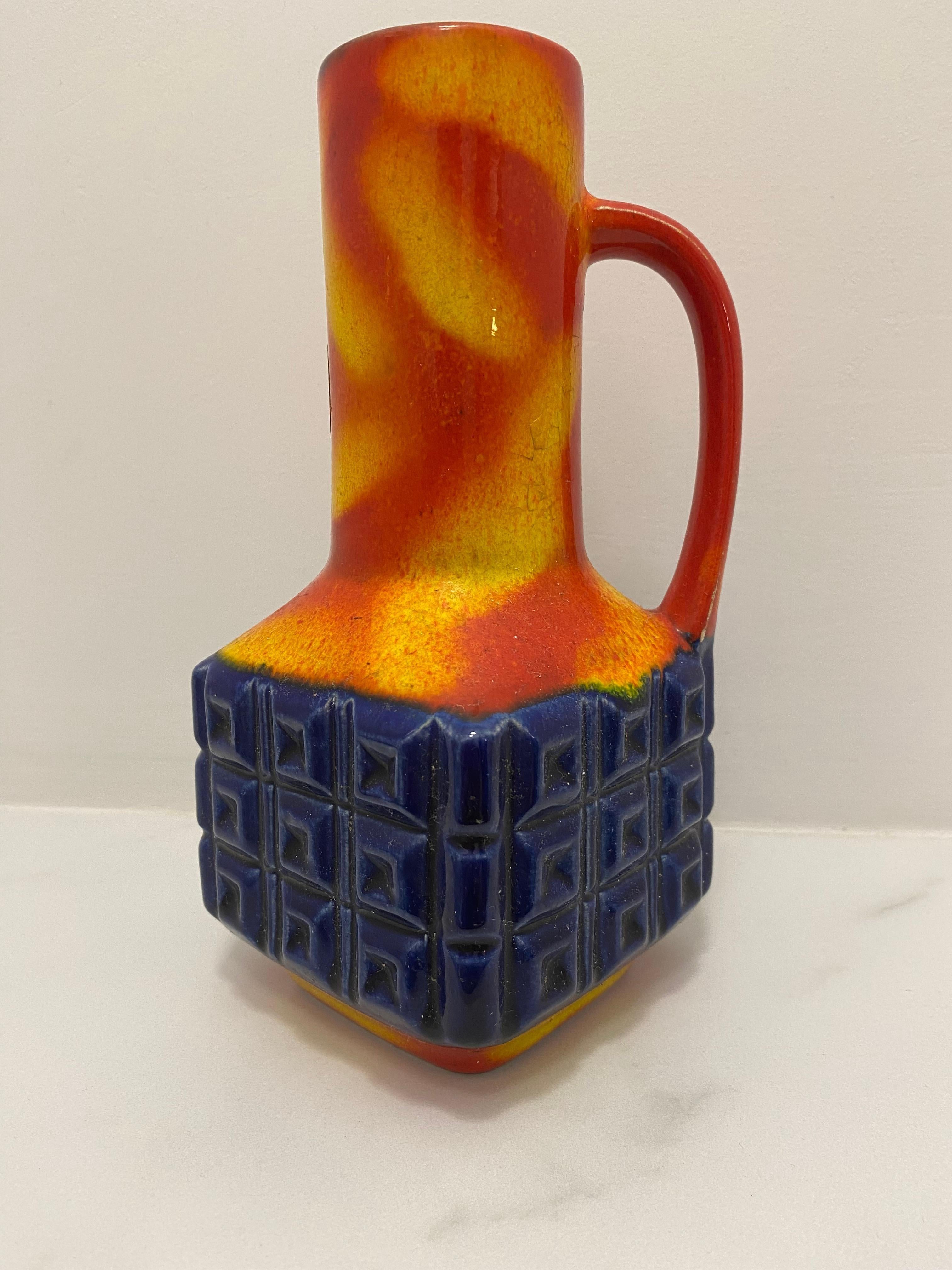 Vaso moderno di metà secolo di Eckhardt Keramik In condizioni buone in vendita a Waddinxveen, ZH