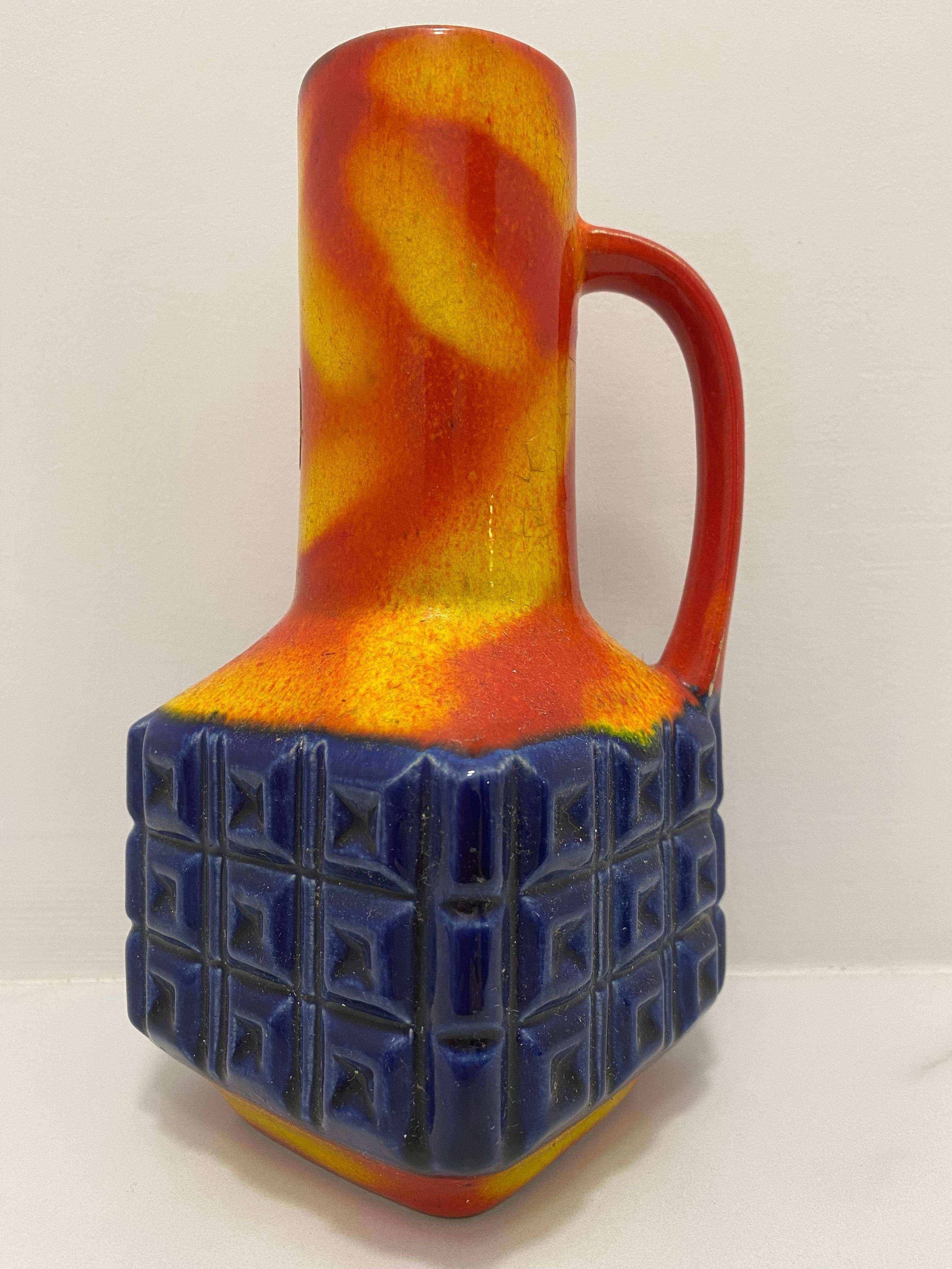 Metà XX secolo Vaso moderno di metà secolo di Eckhardt Keramik in vendita