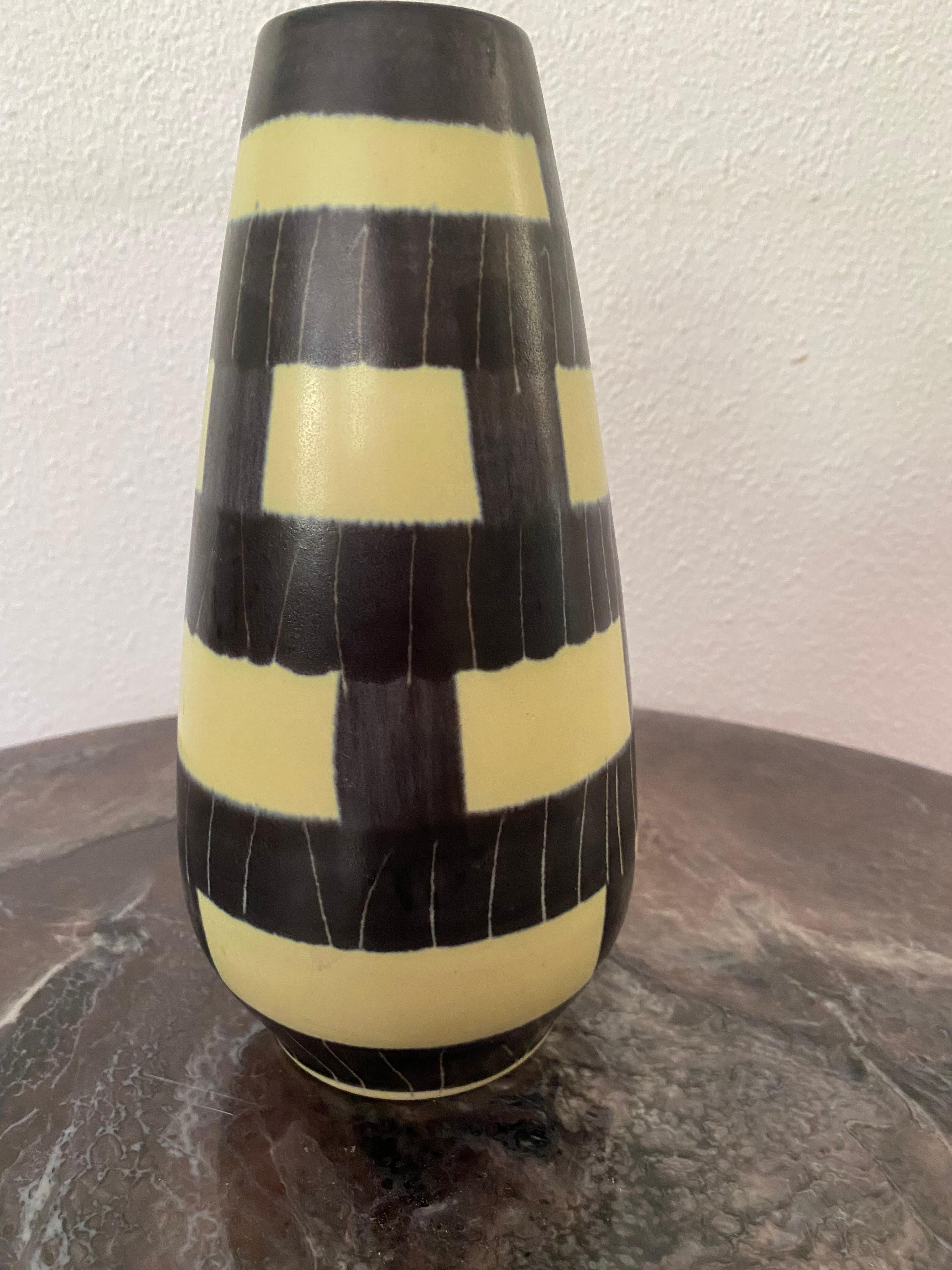 German Mid-Century Modern Vase by Scheurich Keramik For Sale