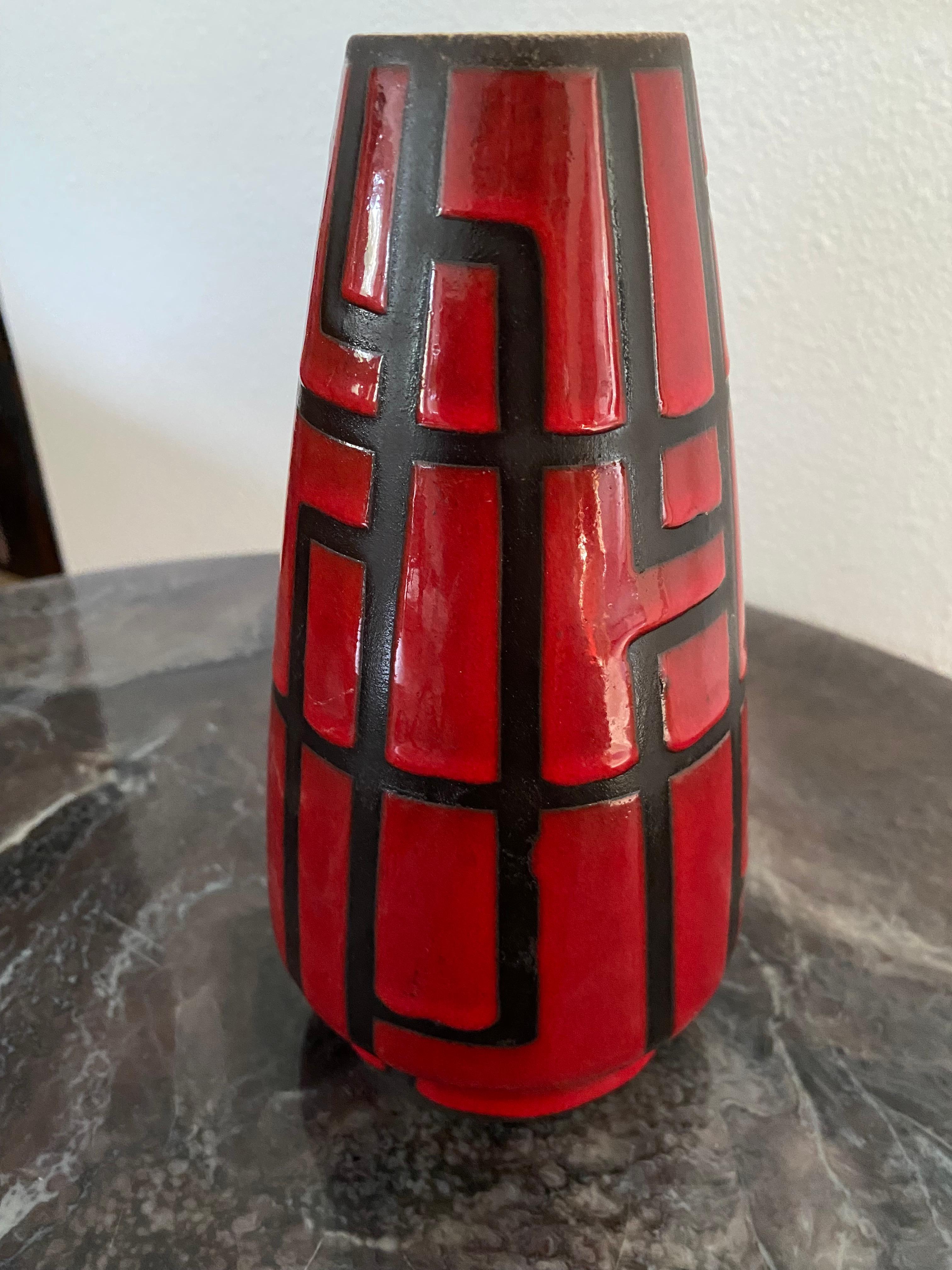 Vaso moderno di metà secolo di Schlossberg Keramik In condizioni buone in vendita a Waddinxveen, ZH