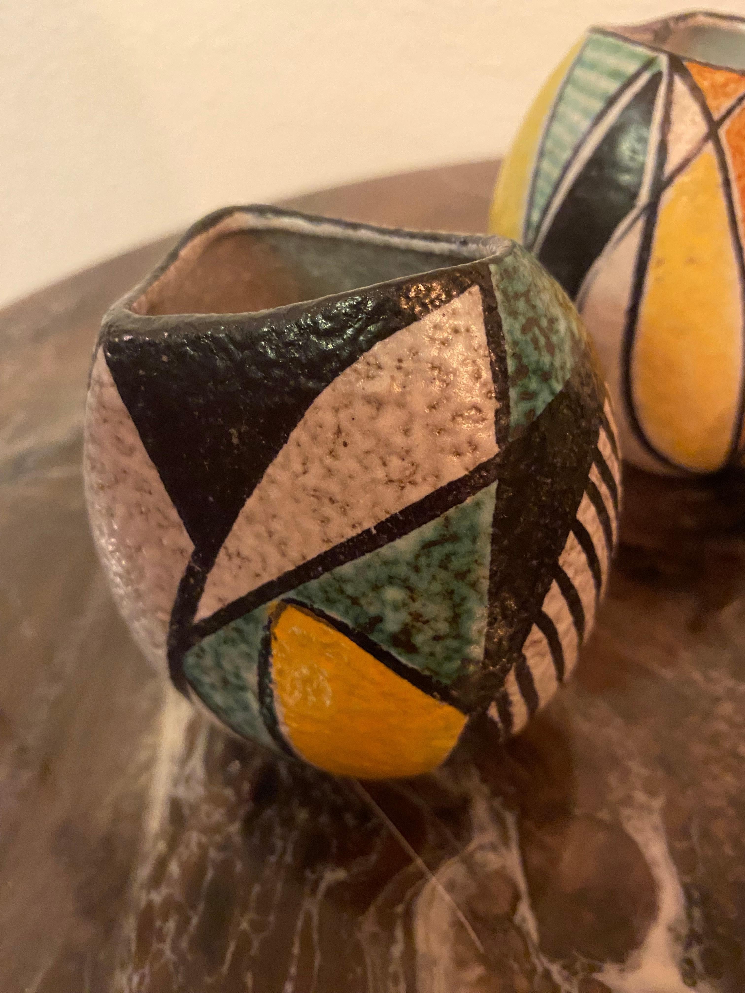 Mid-Century Modern Vases Germany set of 3  In Good Condition For Sale In Waddinxveen, ZH