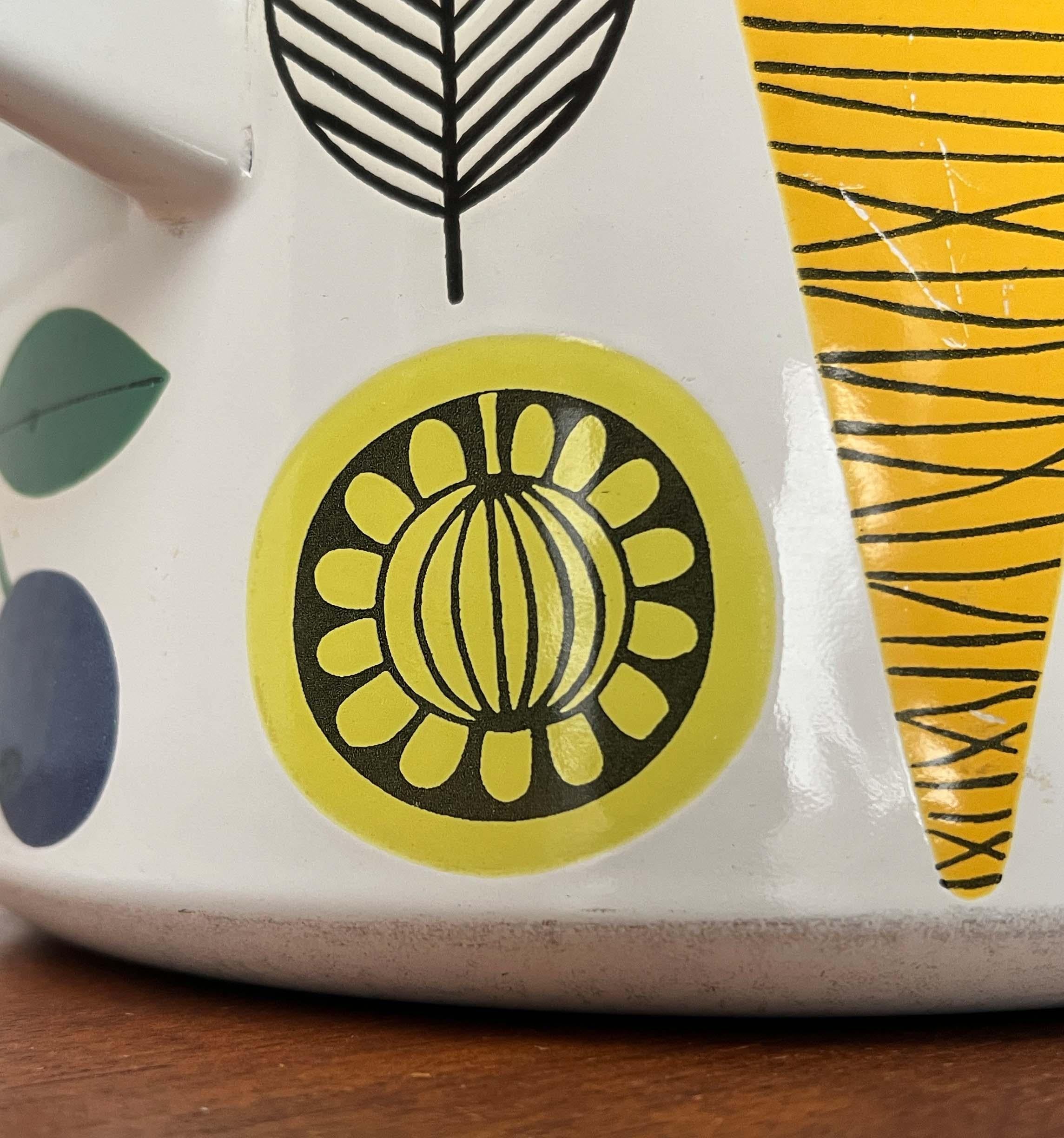 Mid-Century Modern Vegeta Series Enamel Pot Esteri Tomula, Finel, Finland, 1960s For Sale 4