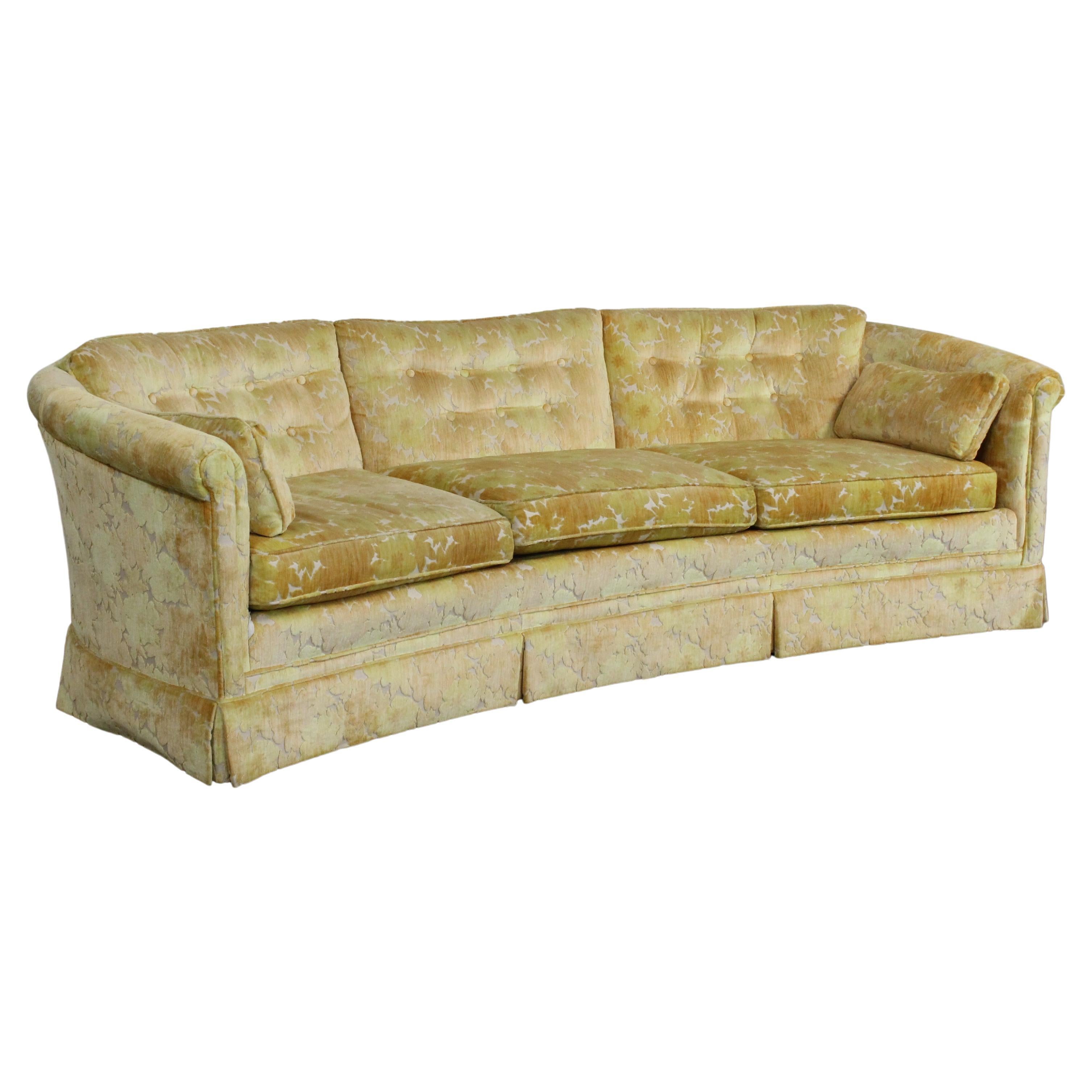 Green Velvet MidCentury Modern Sofa at 1stDibs mid century green couch, mid century