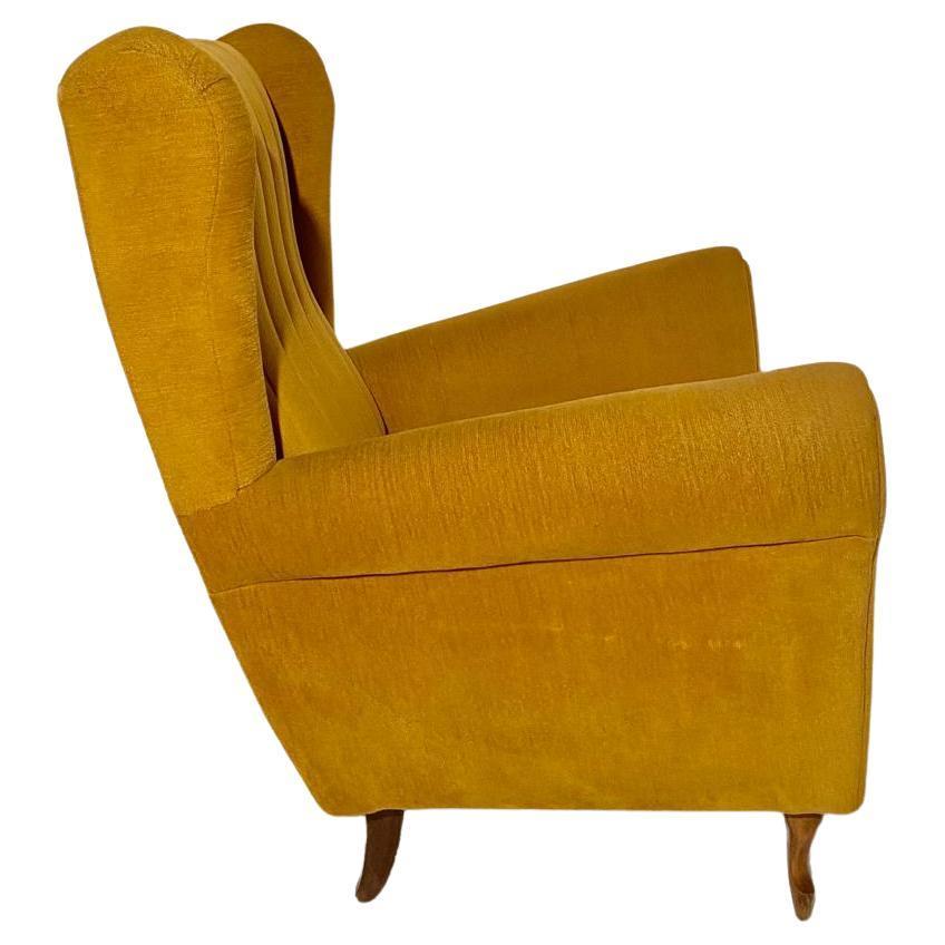 Mid Century Modern Velvet Living Room Set in the Style of Gio Ponti For Sale 6