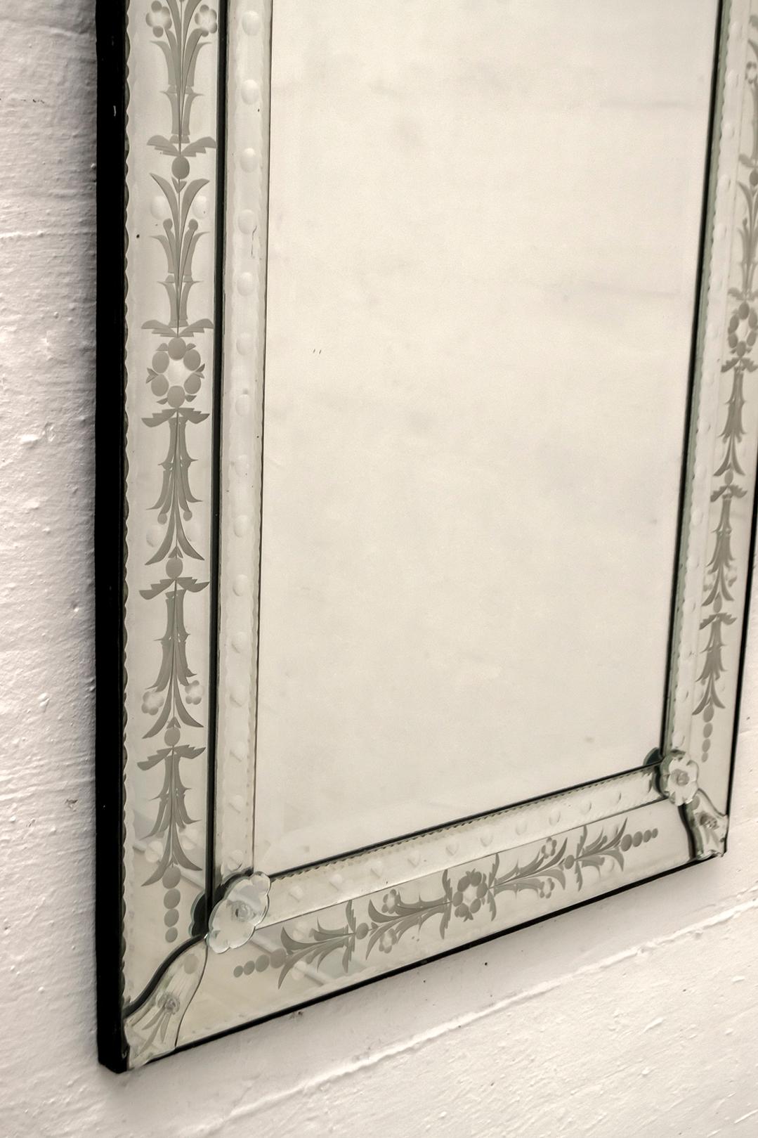 modern venetian mirror