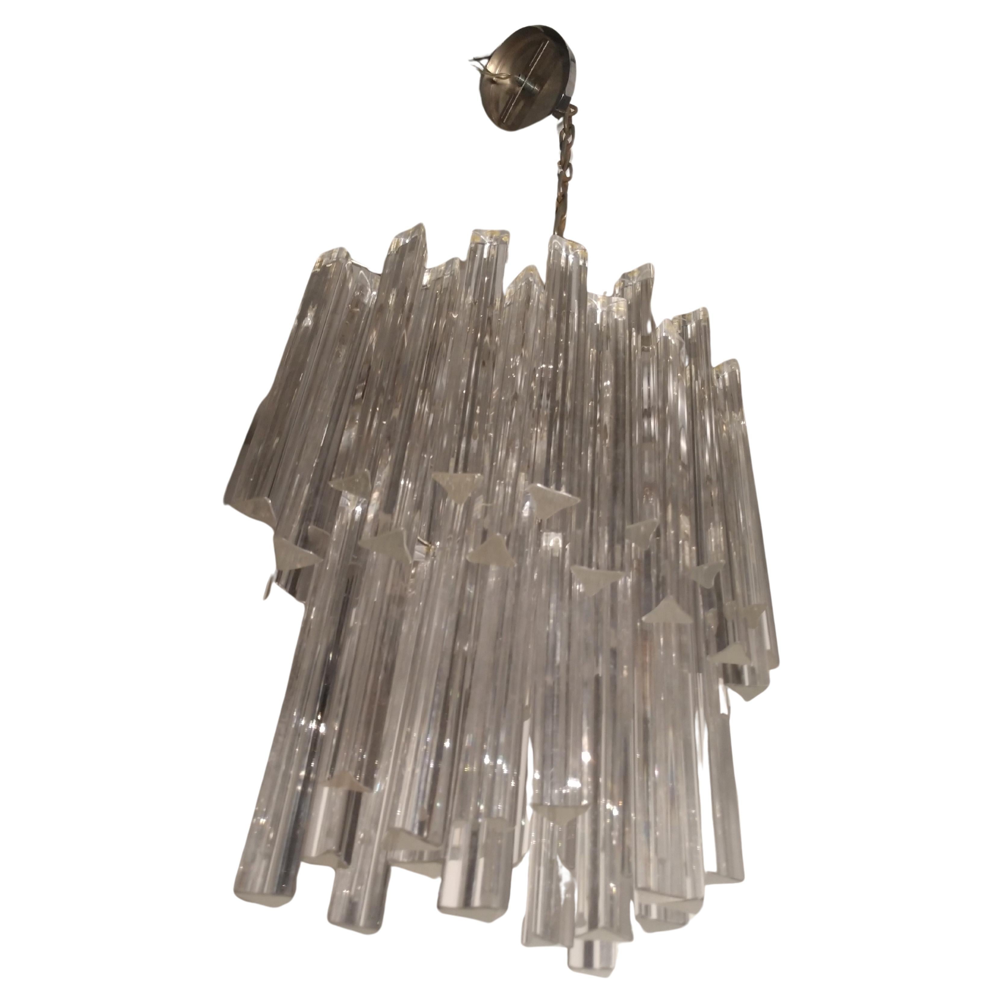Venini Luminaire Prism en verre de Murano Bon état - En vente à Port Jervis, NY