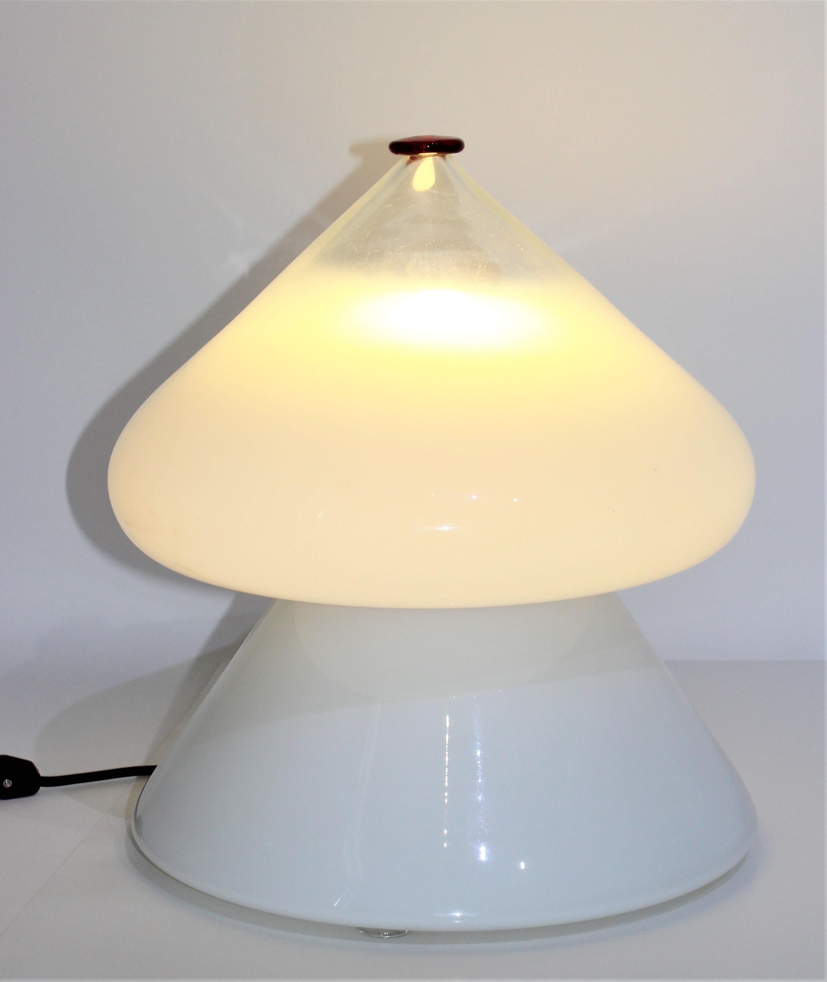 Mid-Century Modern Venini Table Lamp In Good Condition In West Palm Beach, FL