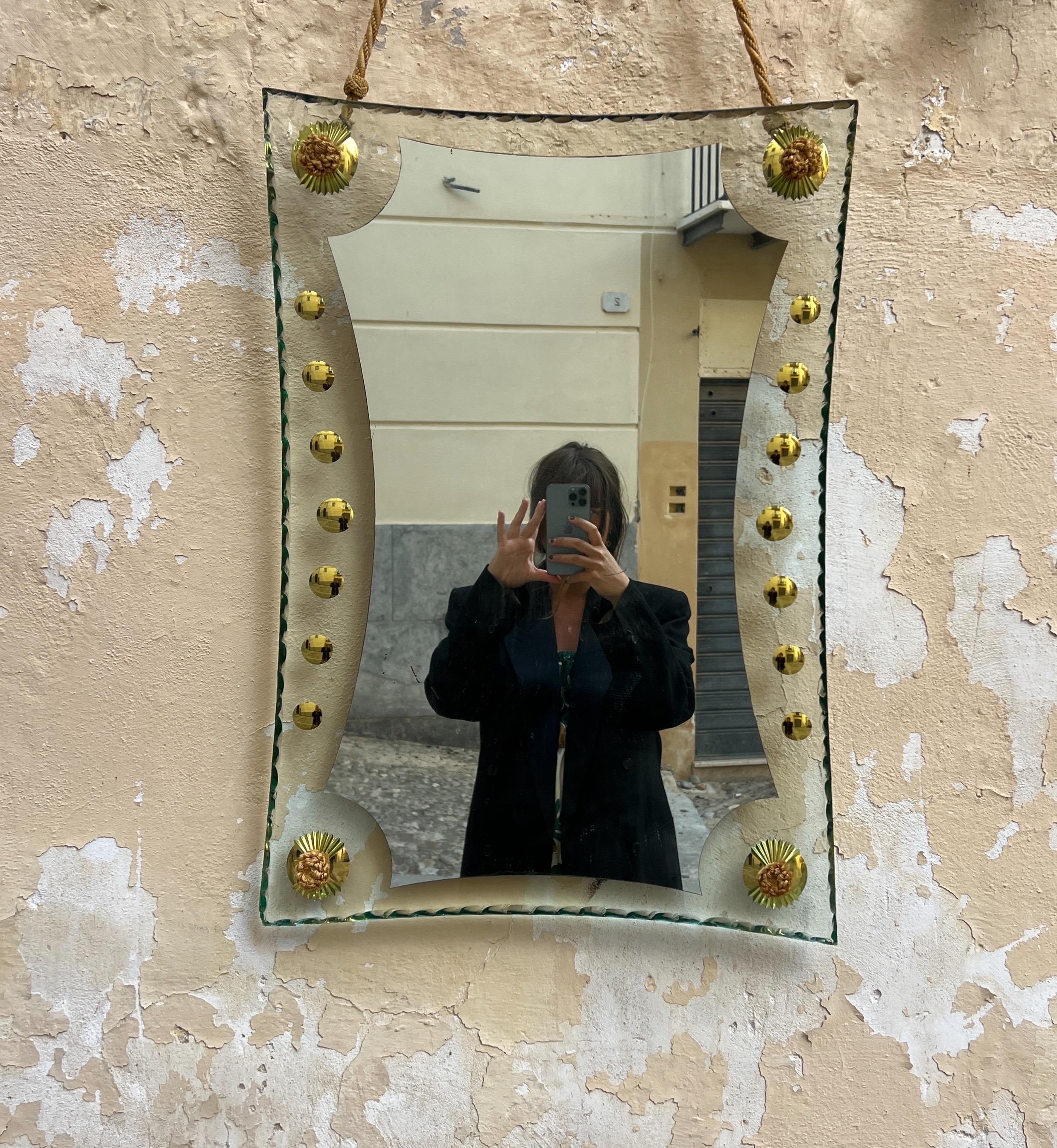 Mid-Century Modern Miroir mural 