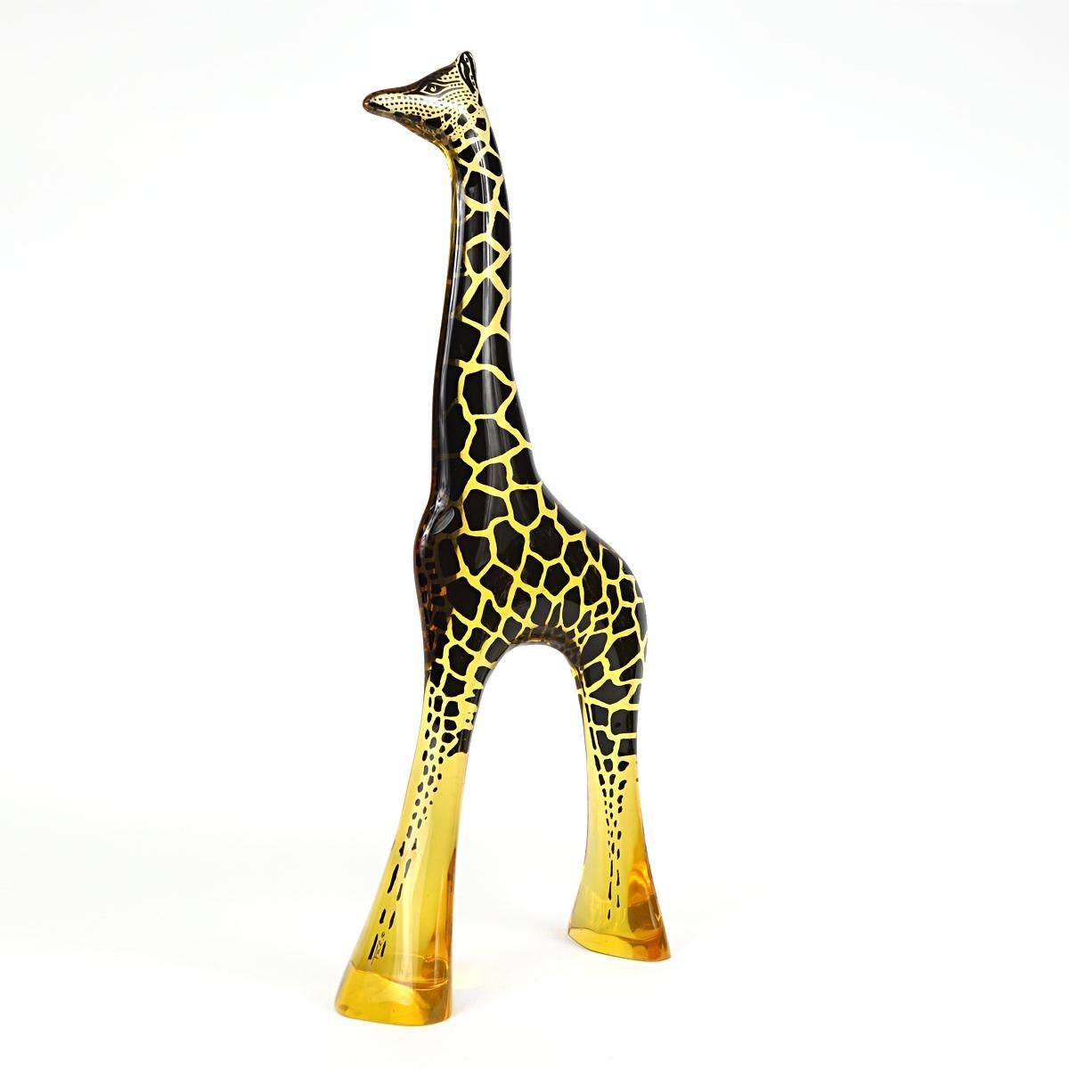 Sehr große Giraffen aus Lucite von Abraham Palatnik, Moderne der Mitte des Jahrhunderts im Zustand „Gut“ im Angebot in Doornspijk, NL