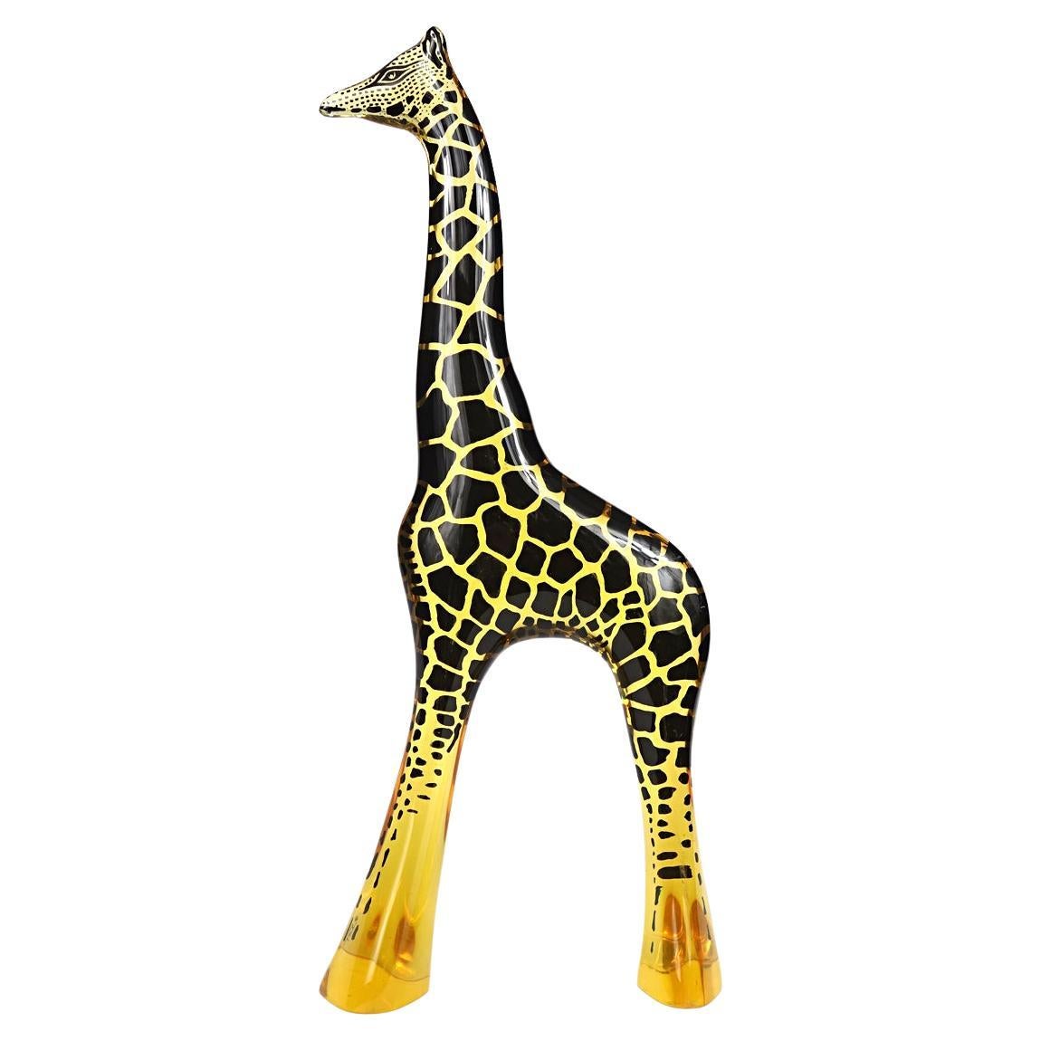 Très grand girafe en lucite moderne du milieu du siècle dernier par Abraham Palatnik