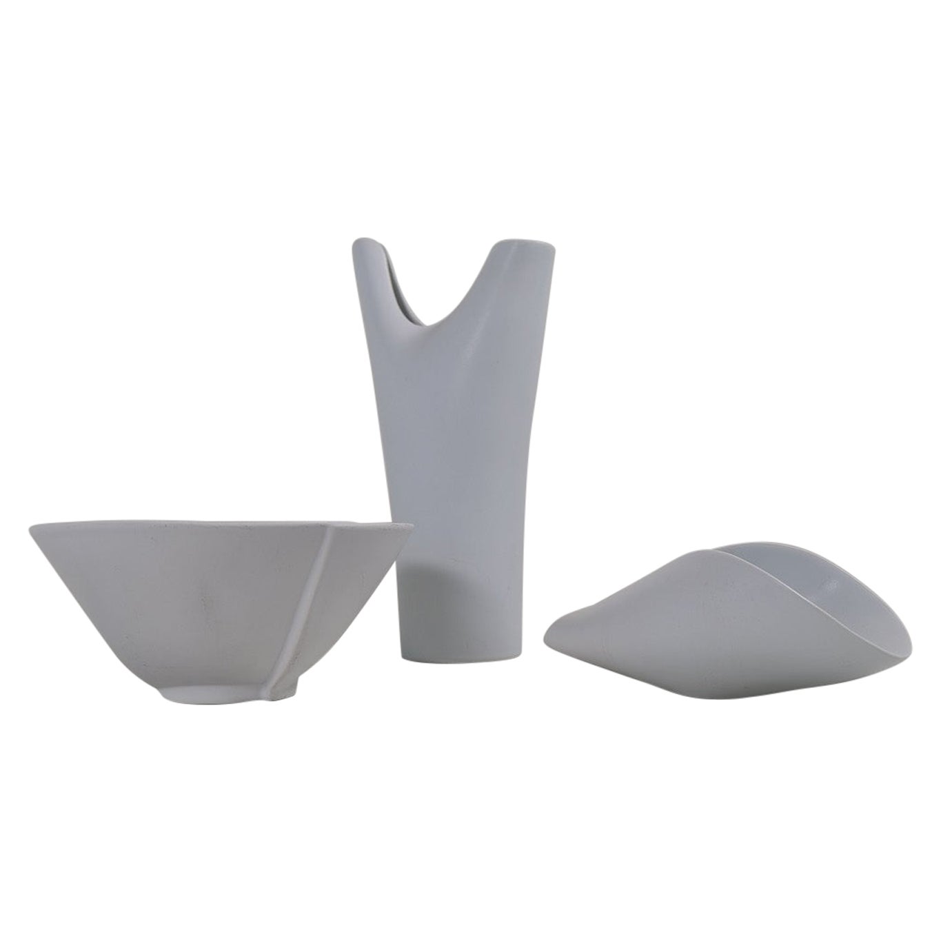 Vase et bols The Modernity Gustavsberg, Suède, années 1950