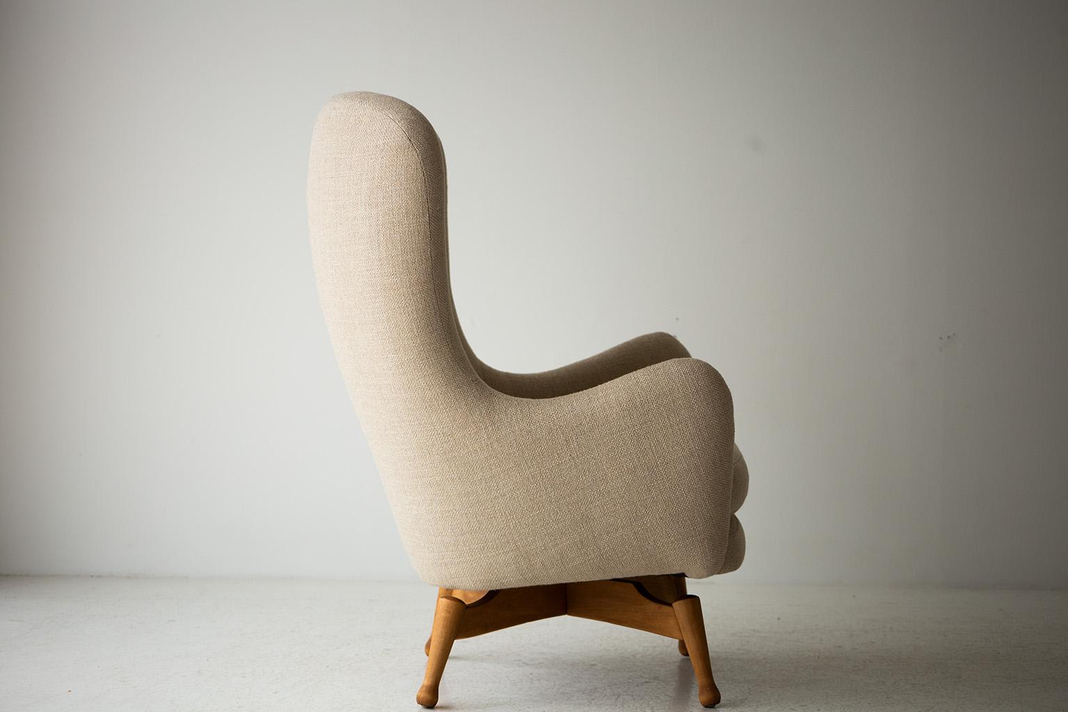 Mid-Century Modern Viko Baumritter High Back Lounge Chair 1