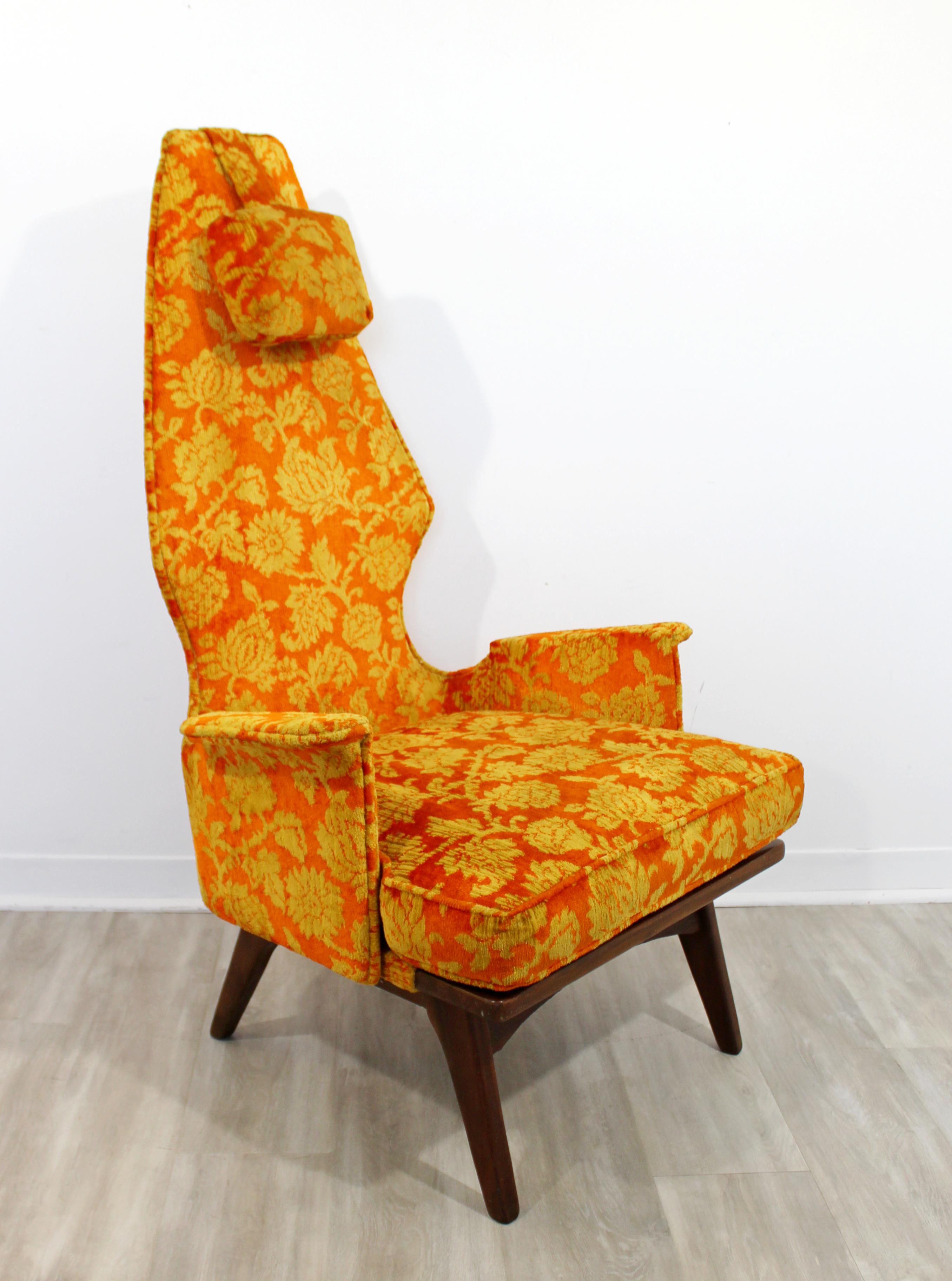 Mid-20th Century Mid-Century Modern Vintage Adrian Pearsall High Back Accent Lounge Chair, 1960s