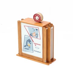 Mid-Century Modern Vintage Advertising Cabinet Leukoplast Beiersdorf, 1950s