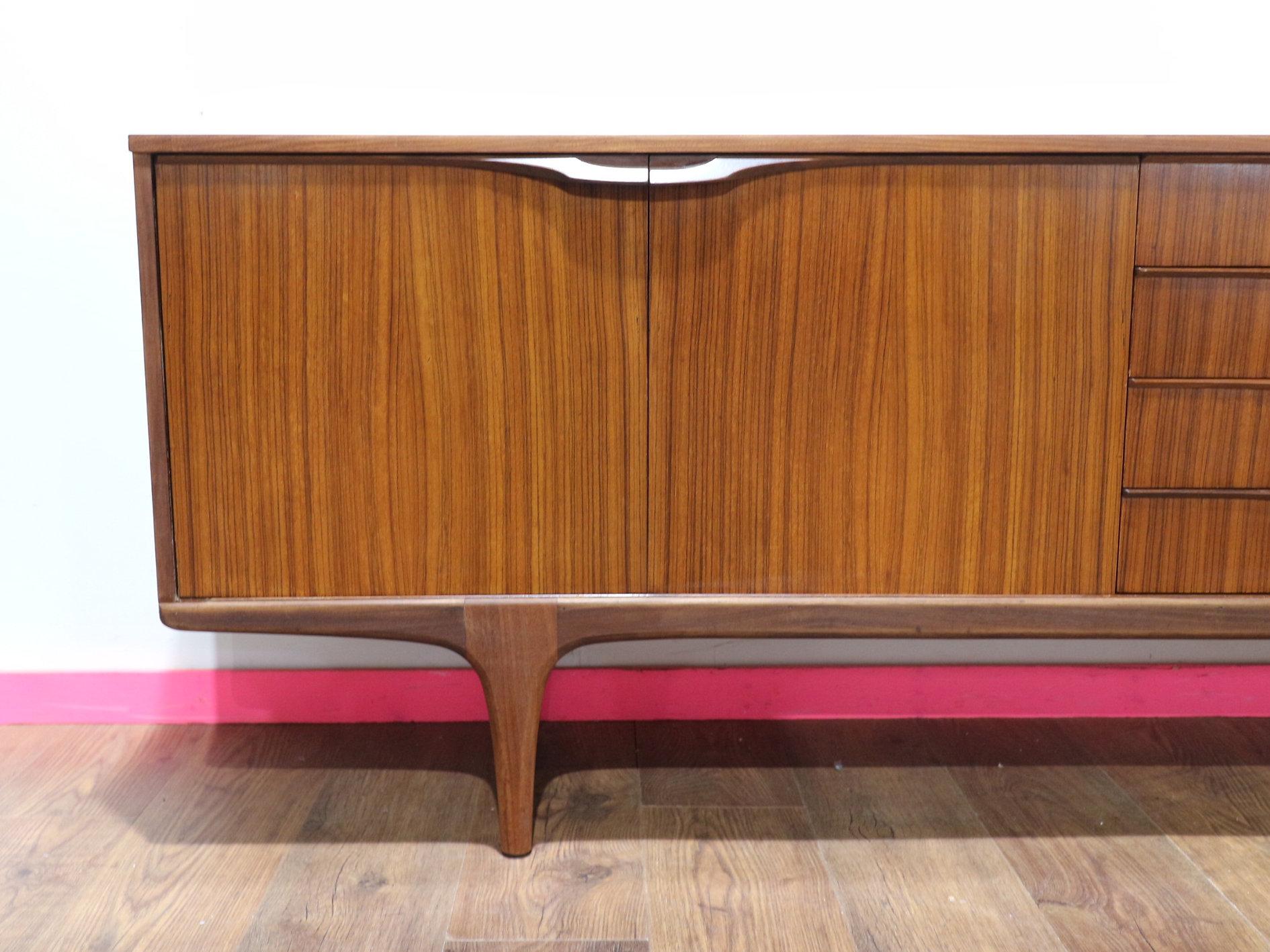 Mid Century Modern Vintage Afromoisa Teak Credenza by Elliots of Newbury 4