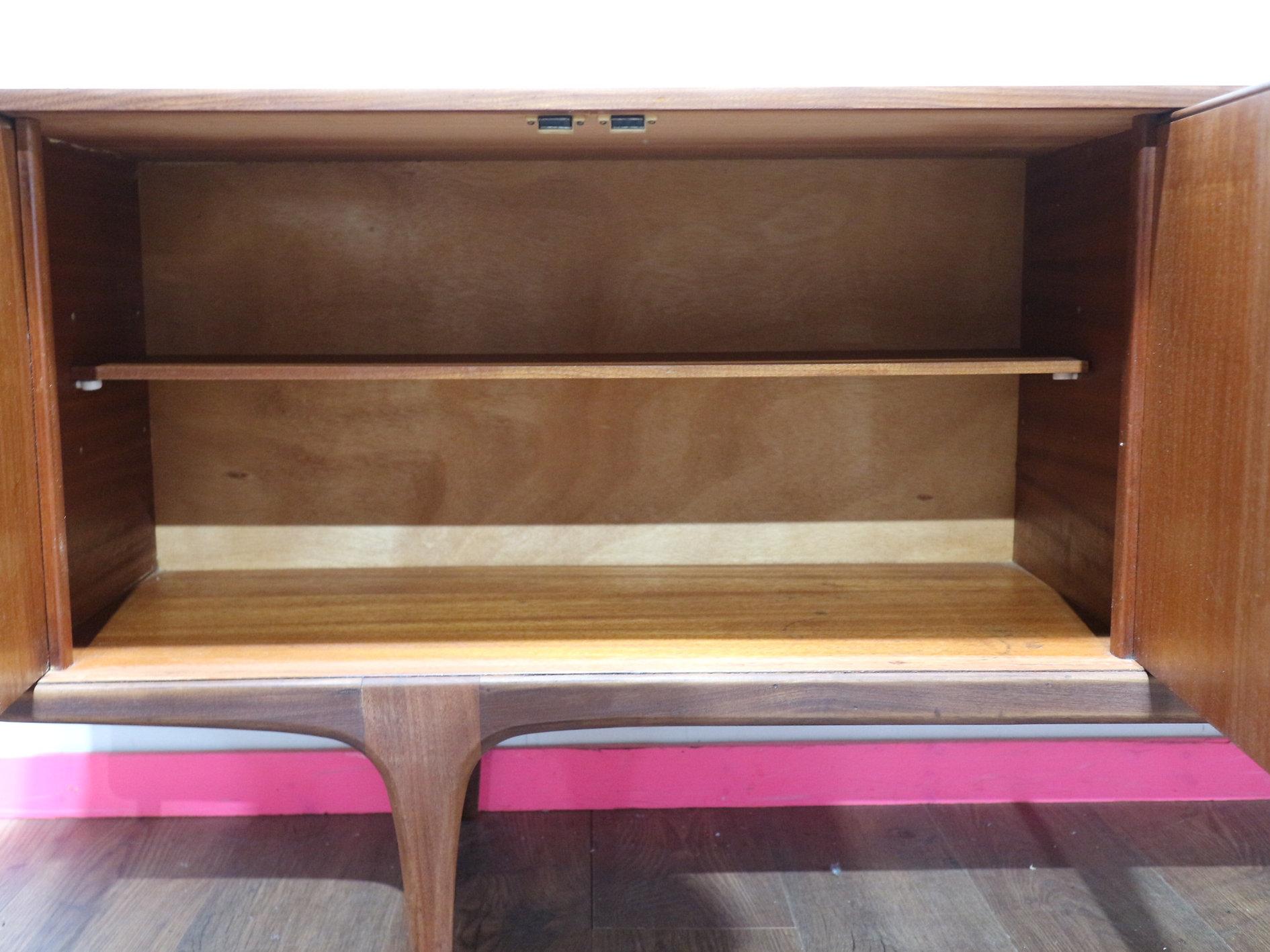 Mid Century Modern Vintage Afromoisa Teak Credenza by Elliots of Newbury 6