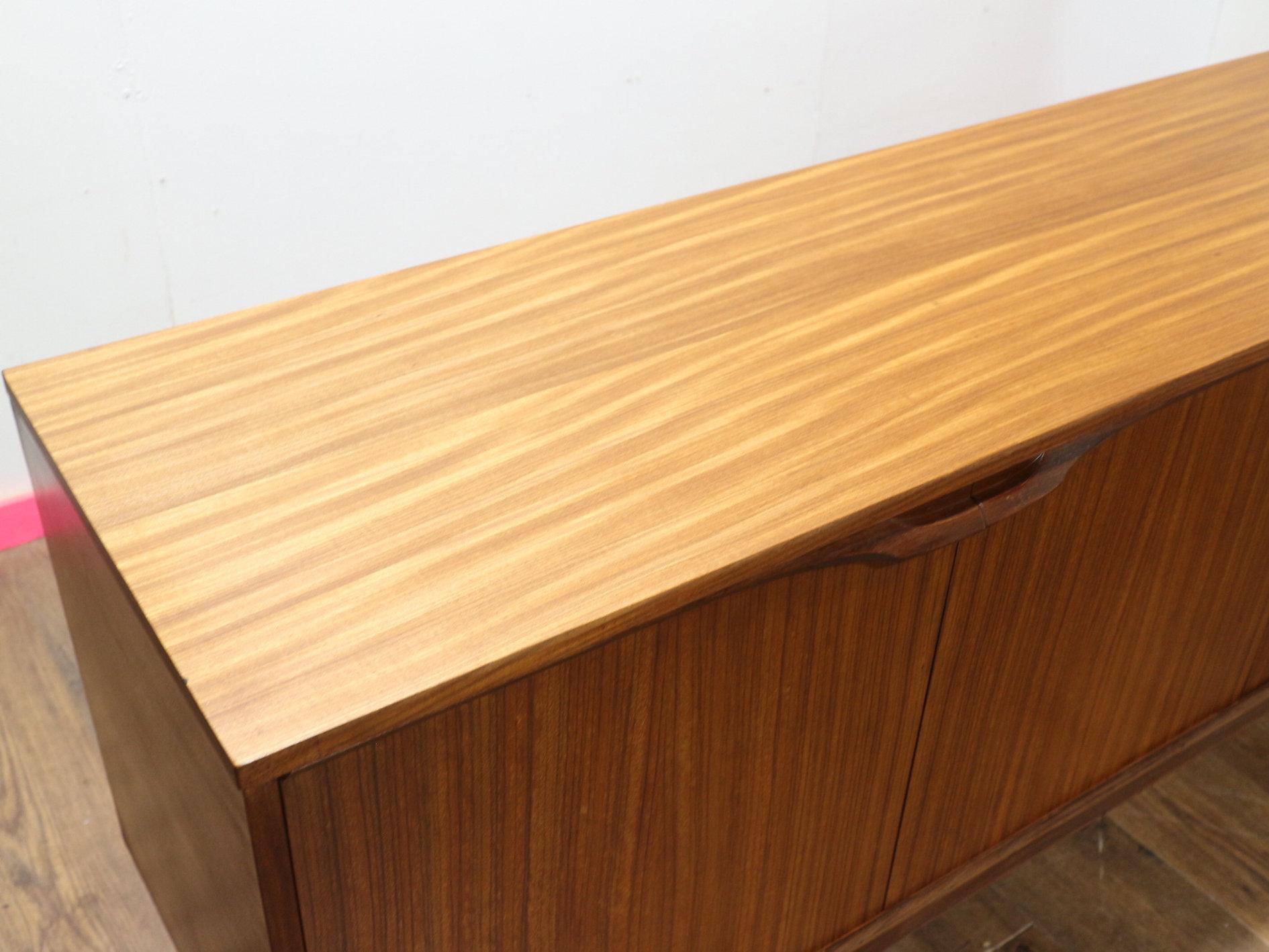 Mid-Century Modern Mid Century Modern Vintage Afromoisa Teak Credenza by Elliots of Newbury