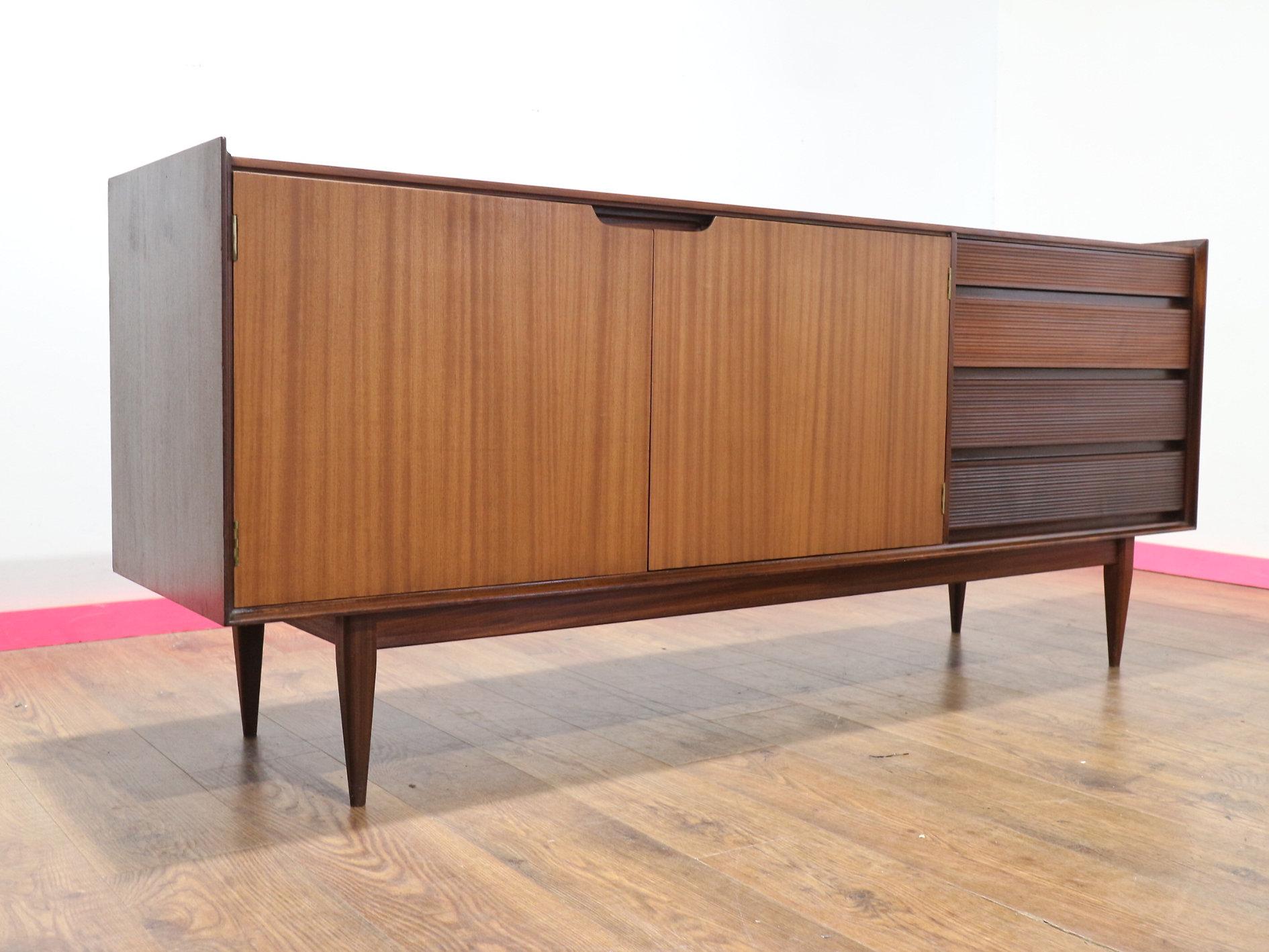 Mid Century Modern Vintage Afromosia Credenza Sideboard by Richard Hornby 3