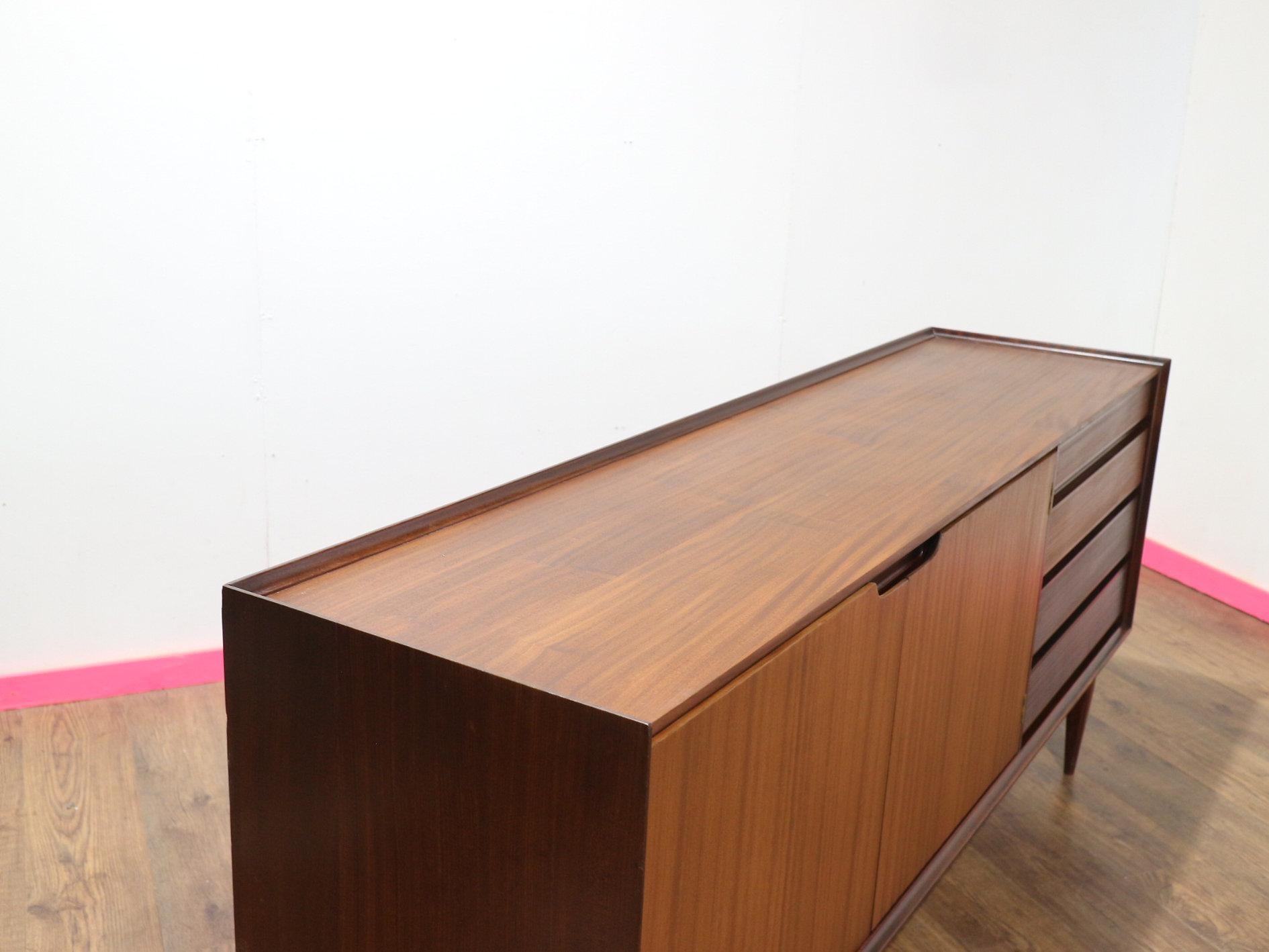 Mid Century Modern Vintage Afromosia Credenza Sideboard by Richard Hornby 6