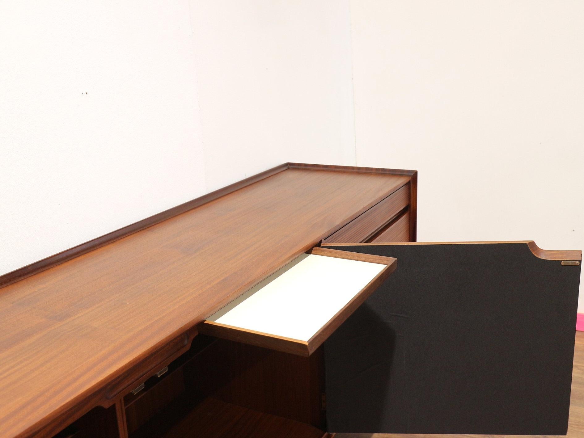 20th Century Mid Century Modern Vintage Afromosia Credenza Sideboard by Richard Hornby