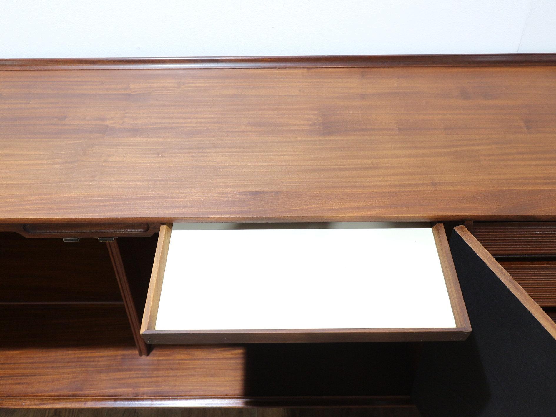 Teak Mid Century Modern Vintage Afromosia Credenza Sideboard by Richard Hornby
