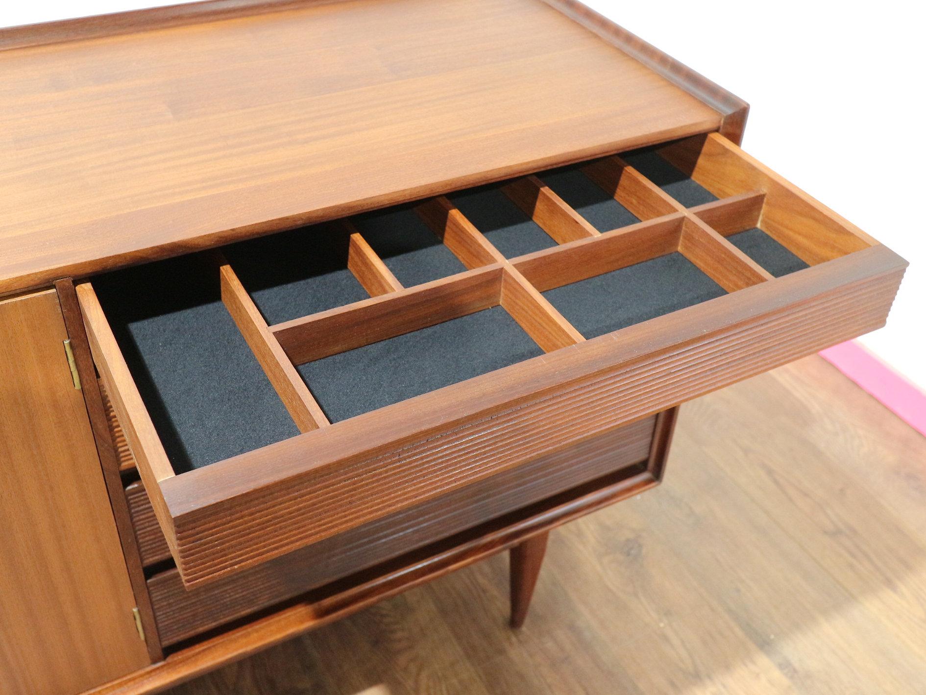 Mid Century Modern Vintage Afromosia Credenza Sideboard by Richard Hornby 1