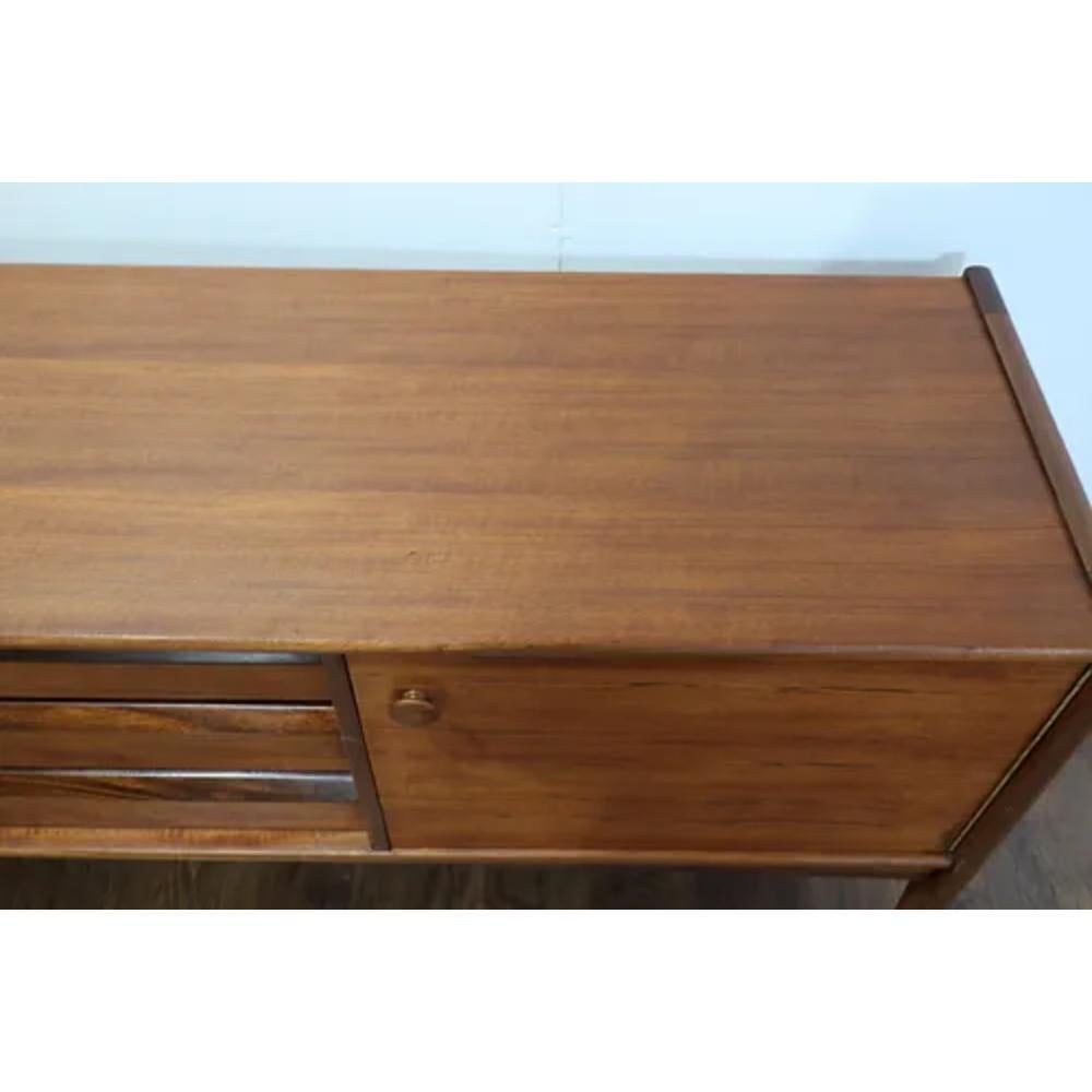 Mid Century Modern Vintage Afromosia Sideboard Credenza by Younger For Sale 4