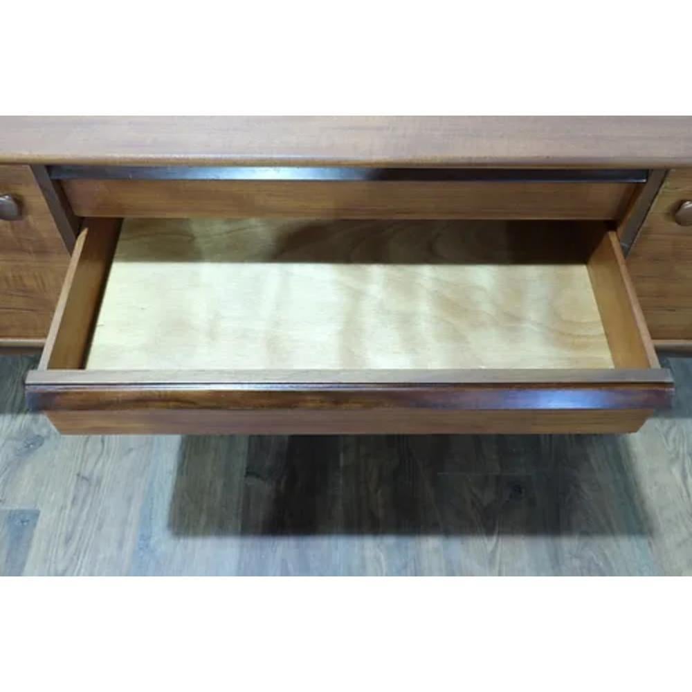 Teak Mid Century Modern Vintage Afromosia Sideboard Credenza by Younger