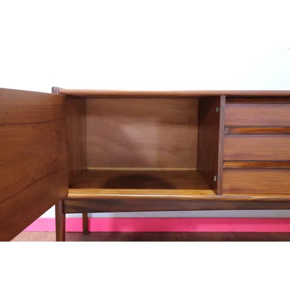 Mid Century Modern Vintage Afromosia Sideboard Credenza by Younger For Sale 2