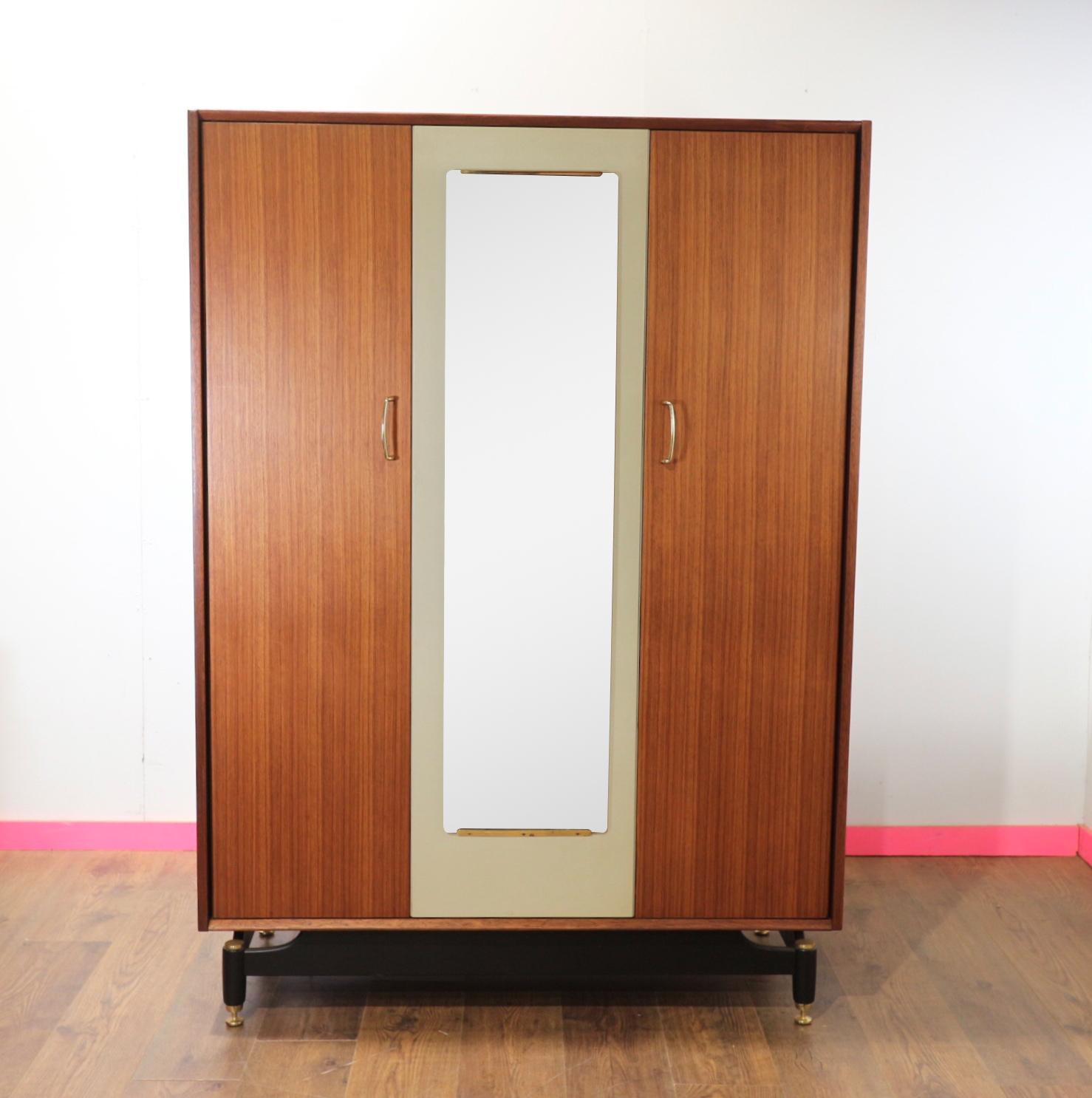 Mid Century Modern Vintage Afromosia Teak Armoire Wardrobe by G Plan 5
