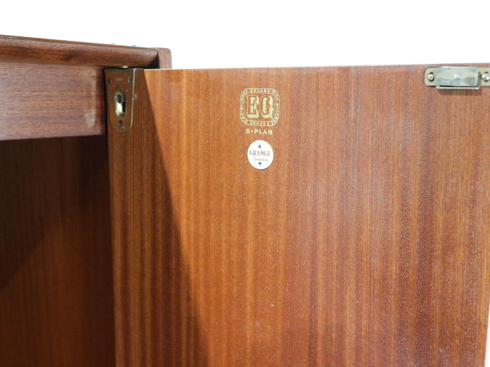 20th Century Mid Century Modern Vintage Afromosia Teak Armoire Wardrobe by G Plan