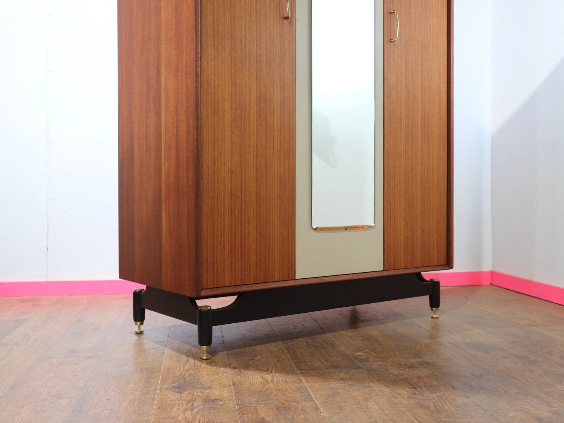 Mid Century Modern Vintage Afromosia Teak Armoire Wardrobe by G Plan 2