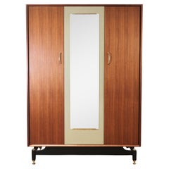 Mid Century Modern Vintage Afromosia Teak Armoire Wardrobe by G Plan
