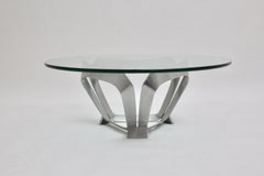 Mid-Century Modern Vintage Aluminum Coffee Table Knut Hesterberg, 1960s, Germany