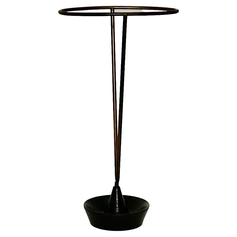 MidCentury Modern Brass Umbrella Stand or Cane Holder For Sale at