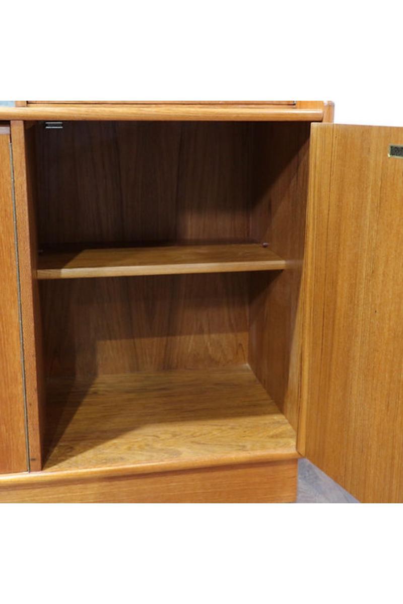 Mid Century Modern Vintage Bar China Cabinet by Turnidge of London Danish Style 4