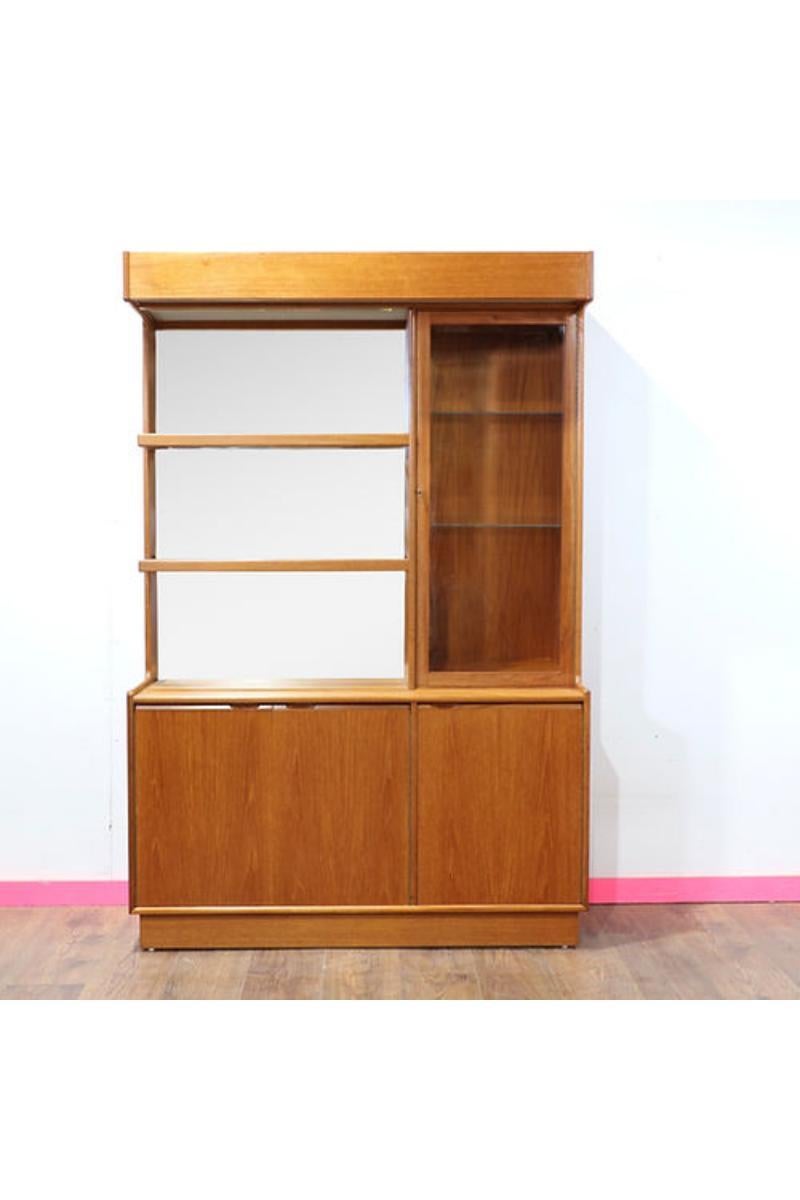 Mid Century Modern Vintage Bar China Cabinet by Turnidge of London Danish Style 8
