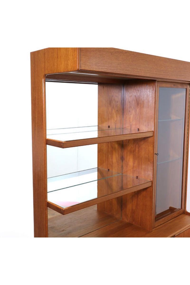Mid-Century Modern Mid Century Modern Vintage Bar China Cabinet by Turnidge of London Danish Style