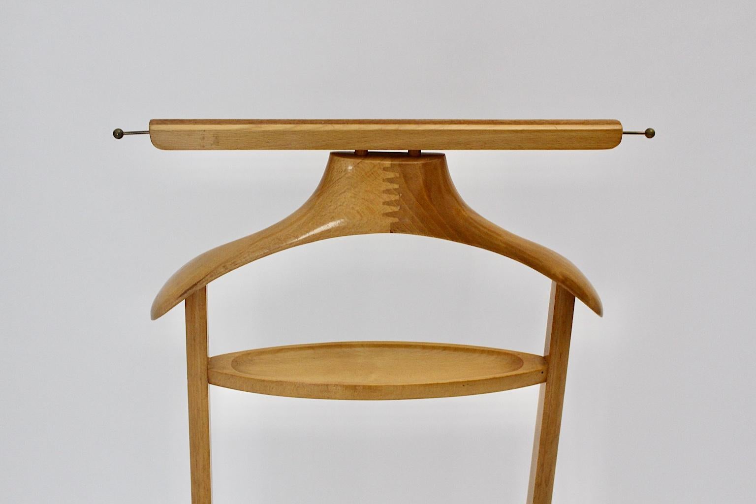 Mid-Century Modern Vintage Beech Valet, Ico and Luisa Parisi style, Italy, 1958 For Sale 2