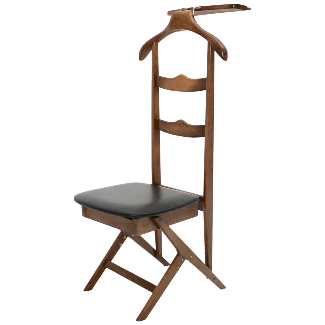 Mid-Century Modern Vintage Beech Valet Chair Ico & Luisa Parisi Attributed