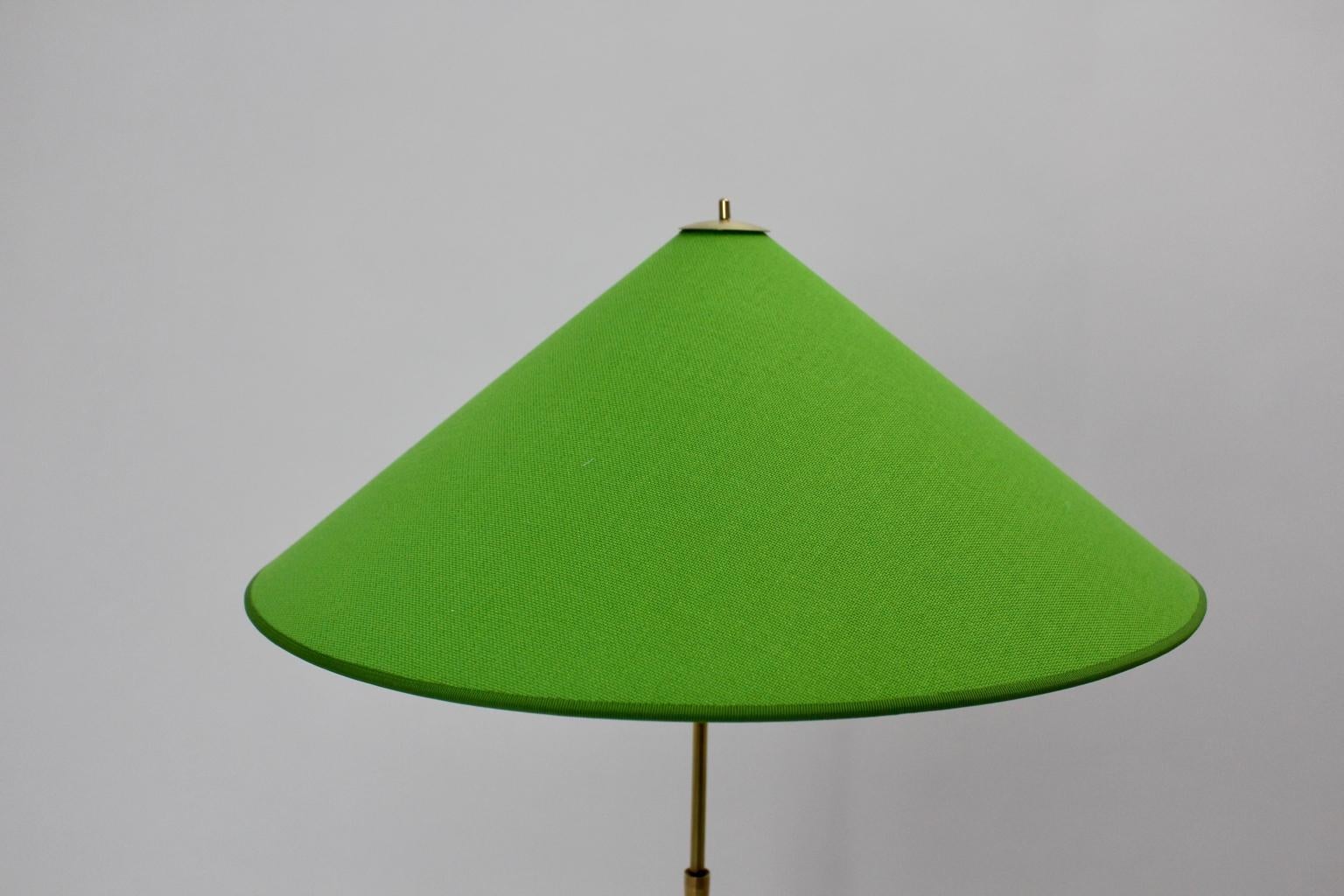 Mid-Century Modern Vintage Brass Beech Floor Lamp Giuseppe Ostuni Attributed For Sale 9