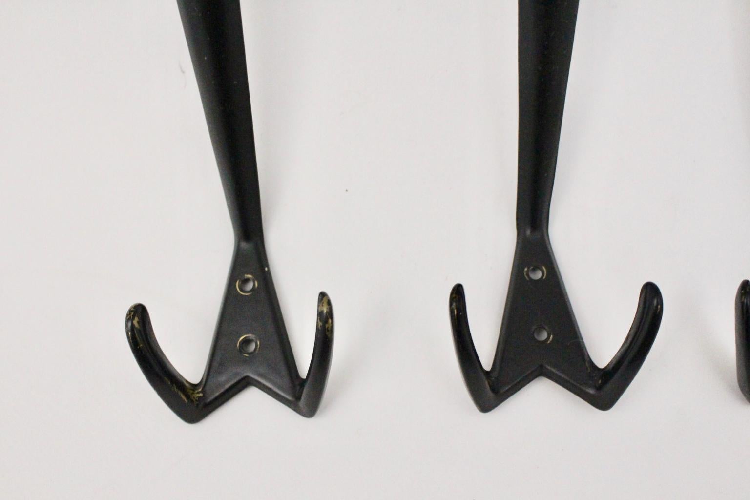 modern black wall hooks