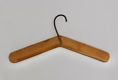 Mid-Century Modern Vintage Brass Leather Coat Hook Carl Auböck 1960 Vienna