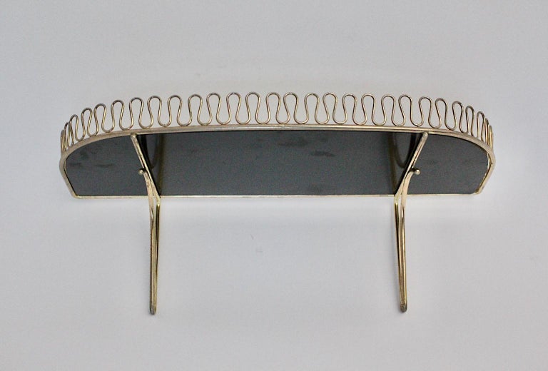 MidCentury Modern Vintage Brass Wall Shelf by Josef Frank for Svenskt