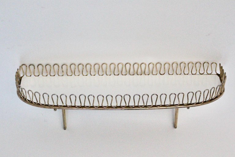 MidCentury Modern Vintage Brass Wall Shelf by Josef Frank for Svenskt