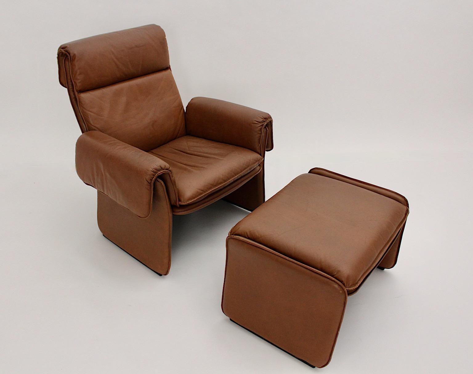 two chairs with ottoman
