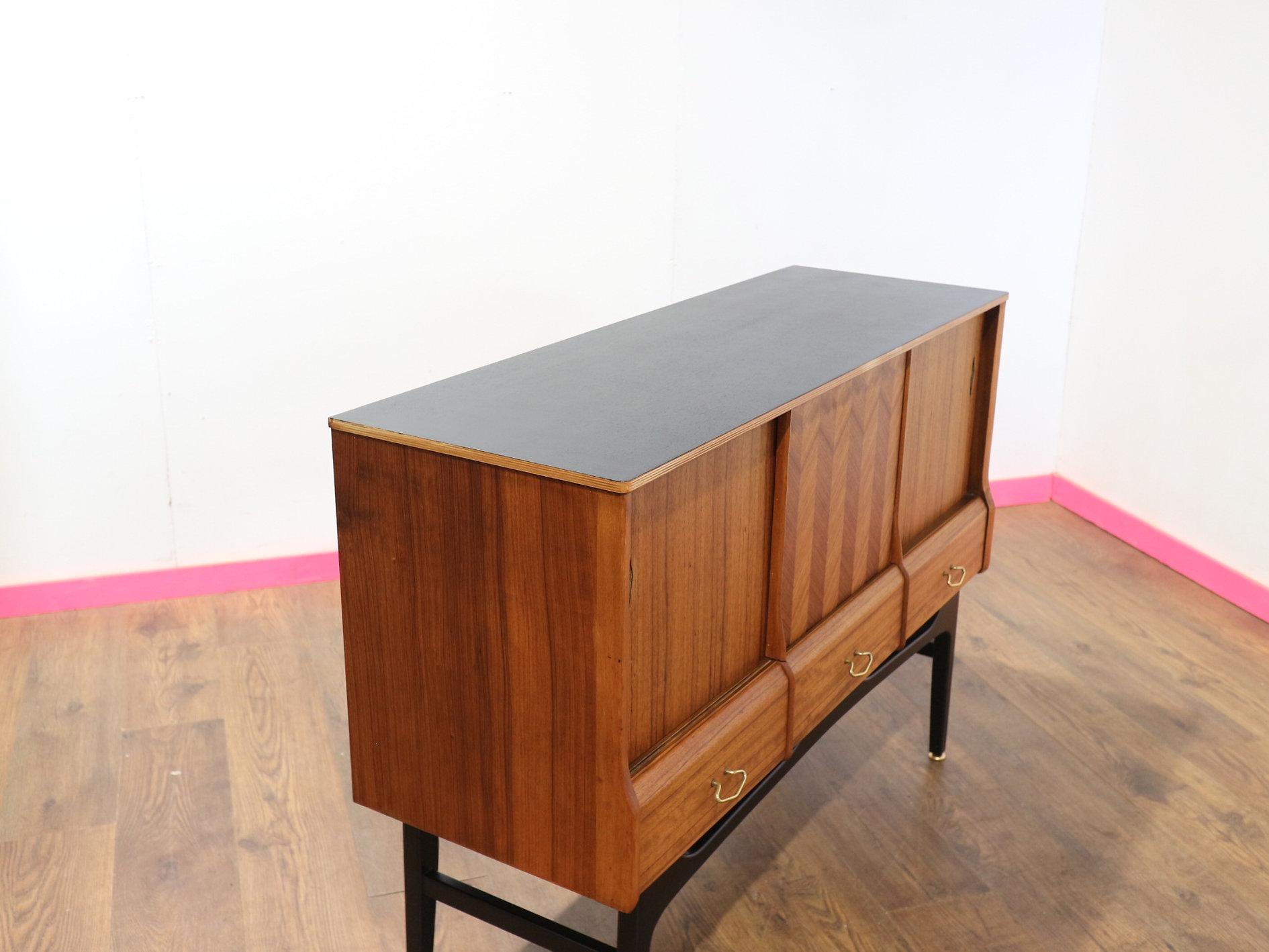 Mid Century Modern Vintage Buffet Tall Credenza by Beautility Danish Style 7
