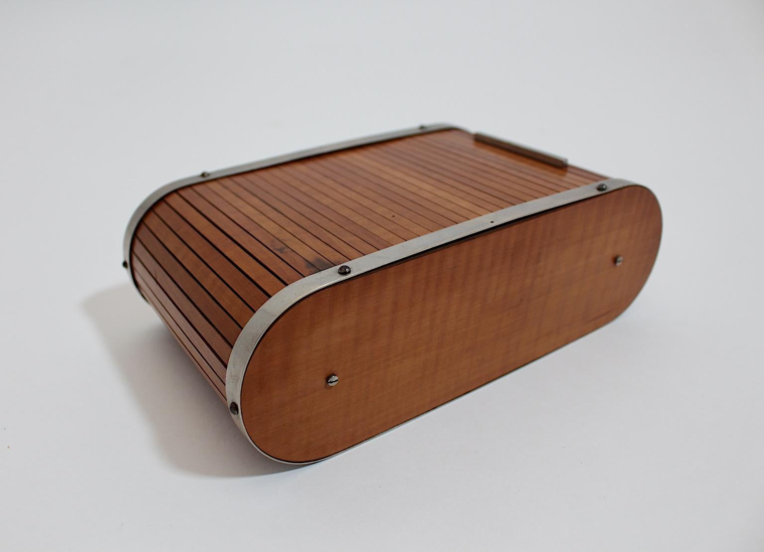 Maple Mid-Century Modern Vintage Carl Auböck Cigar Box Table Container, 1960s, Vienna