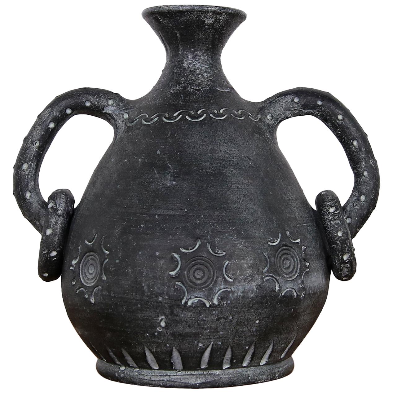 Mid-Century Modern Vintage Ceramic, 1950s Spanish Vase Partenon, Spain, Jug, Jar